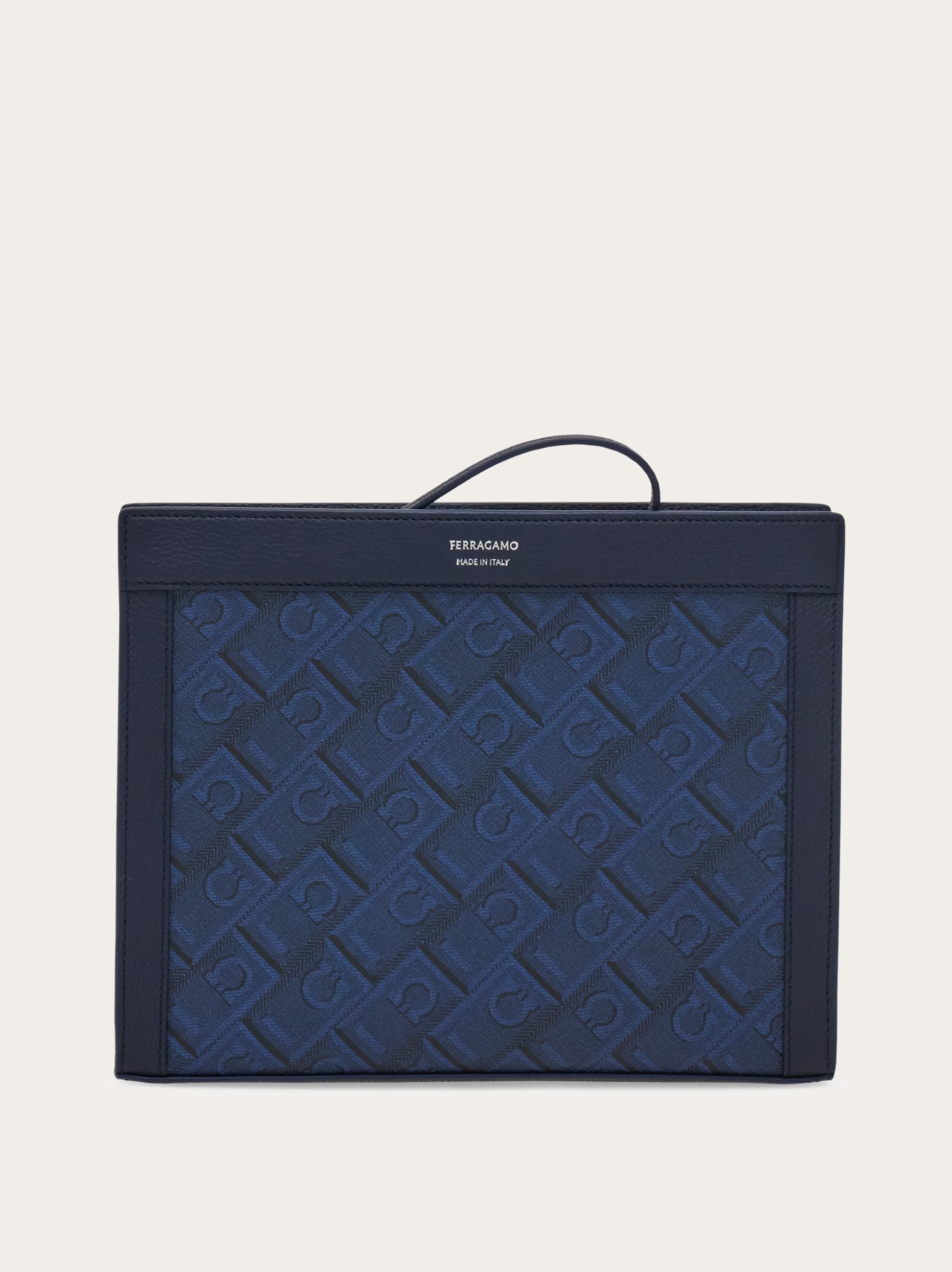 Ferragamo Uomo Pouch Ferragamo Monogram Blu