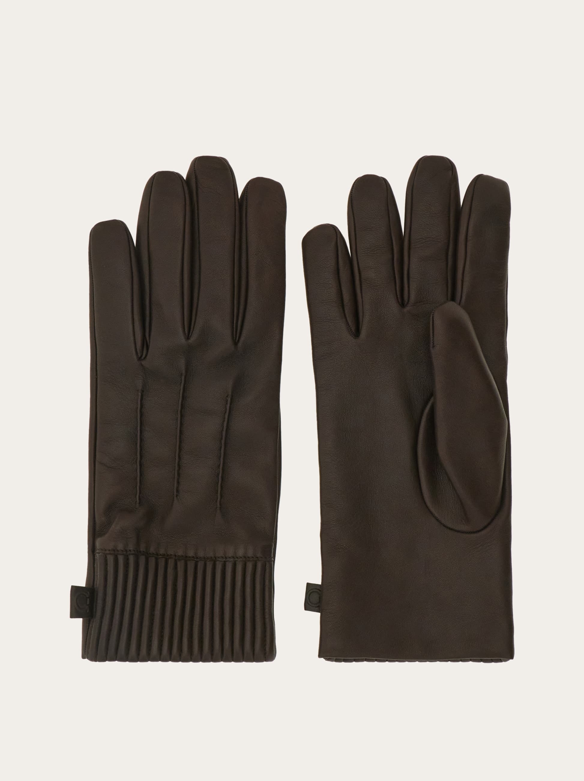 Ferragamo Lined Gloves In Brown