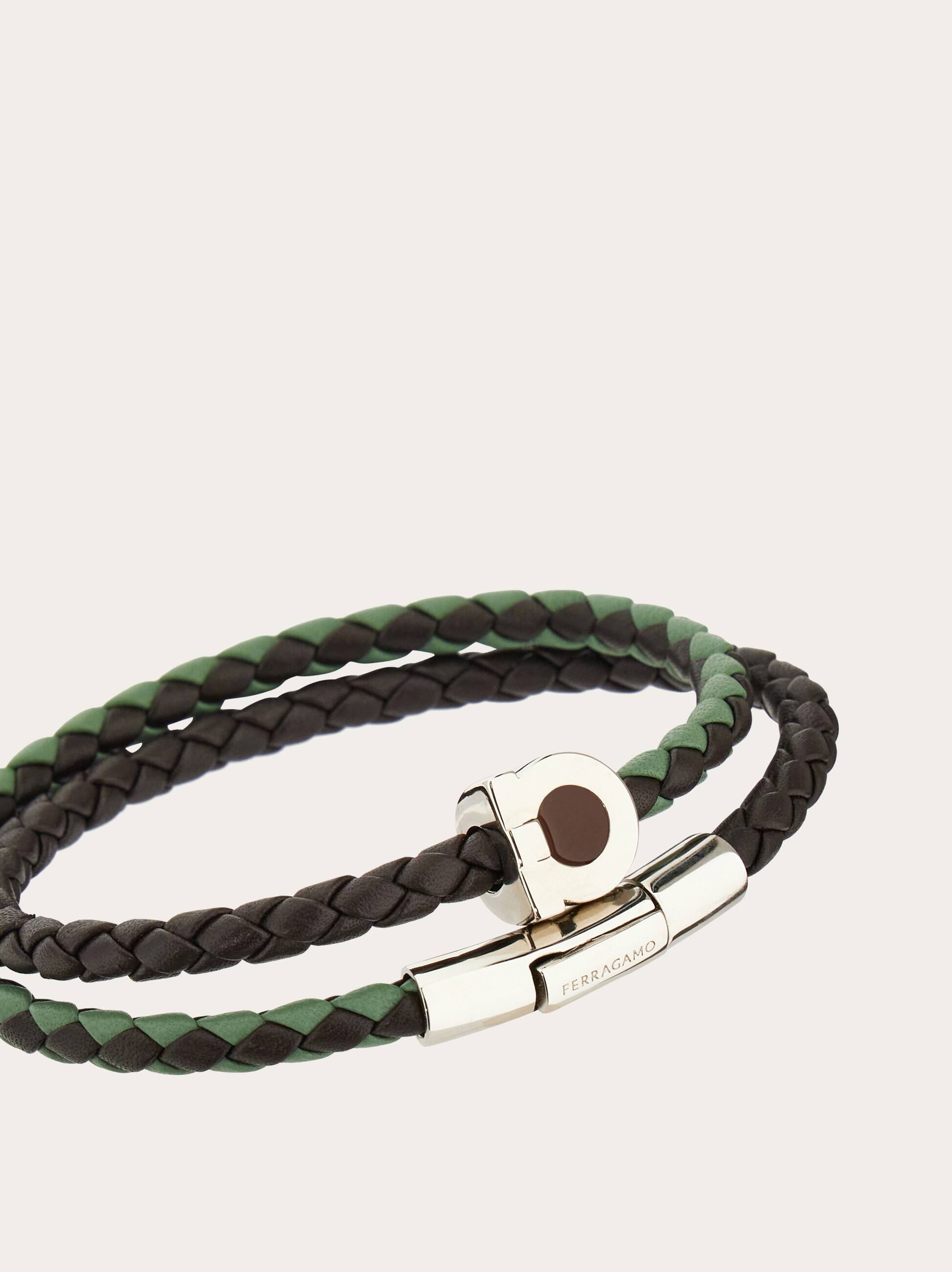  Ferragamo Herren Armband Mit Gancini (20cm) Grün 