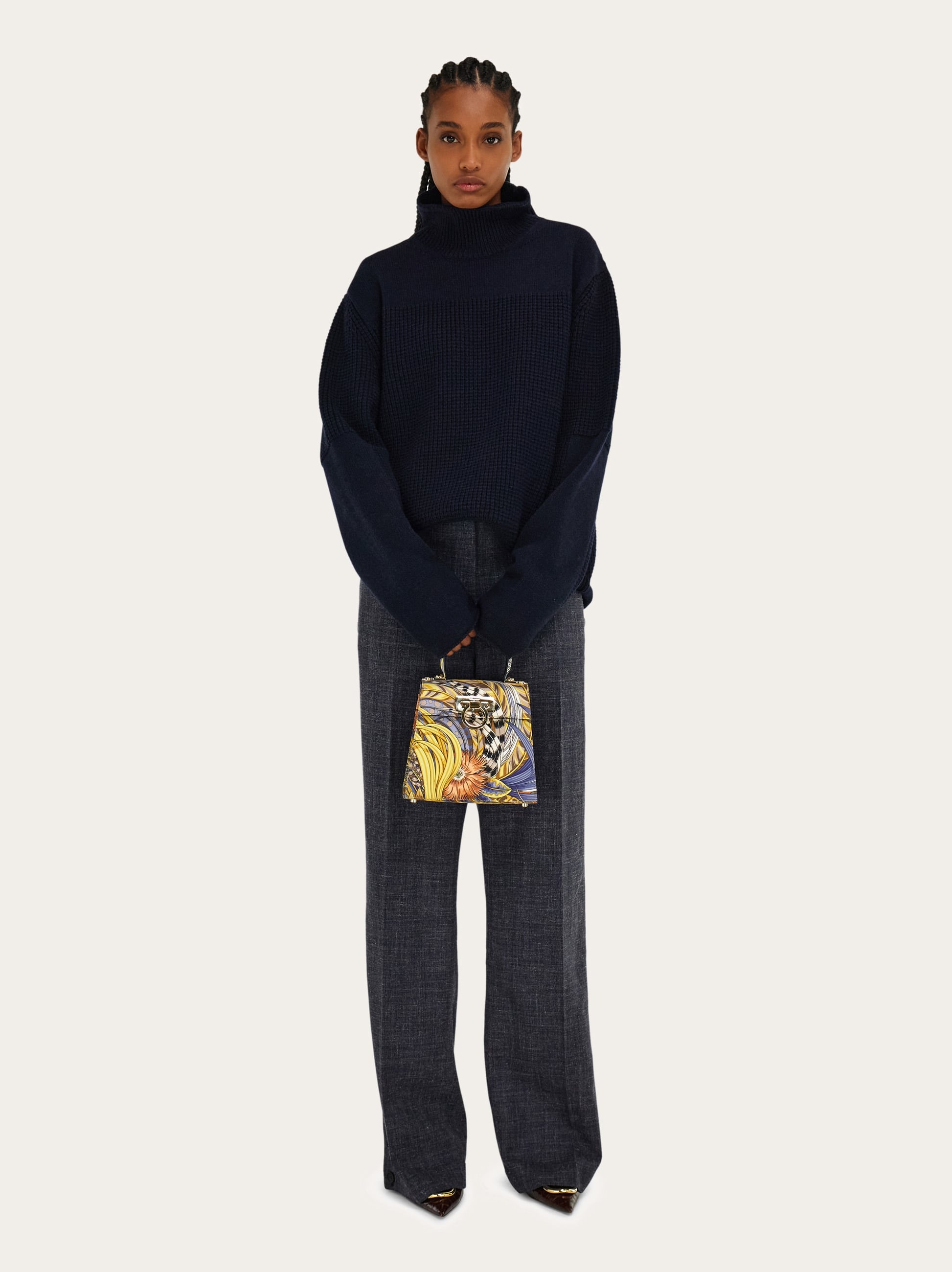 Ferragamo Iconic Top Handle (s) In Multi