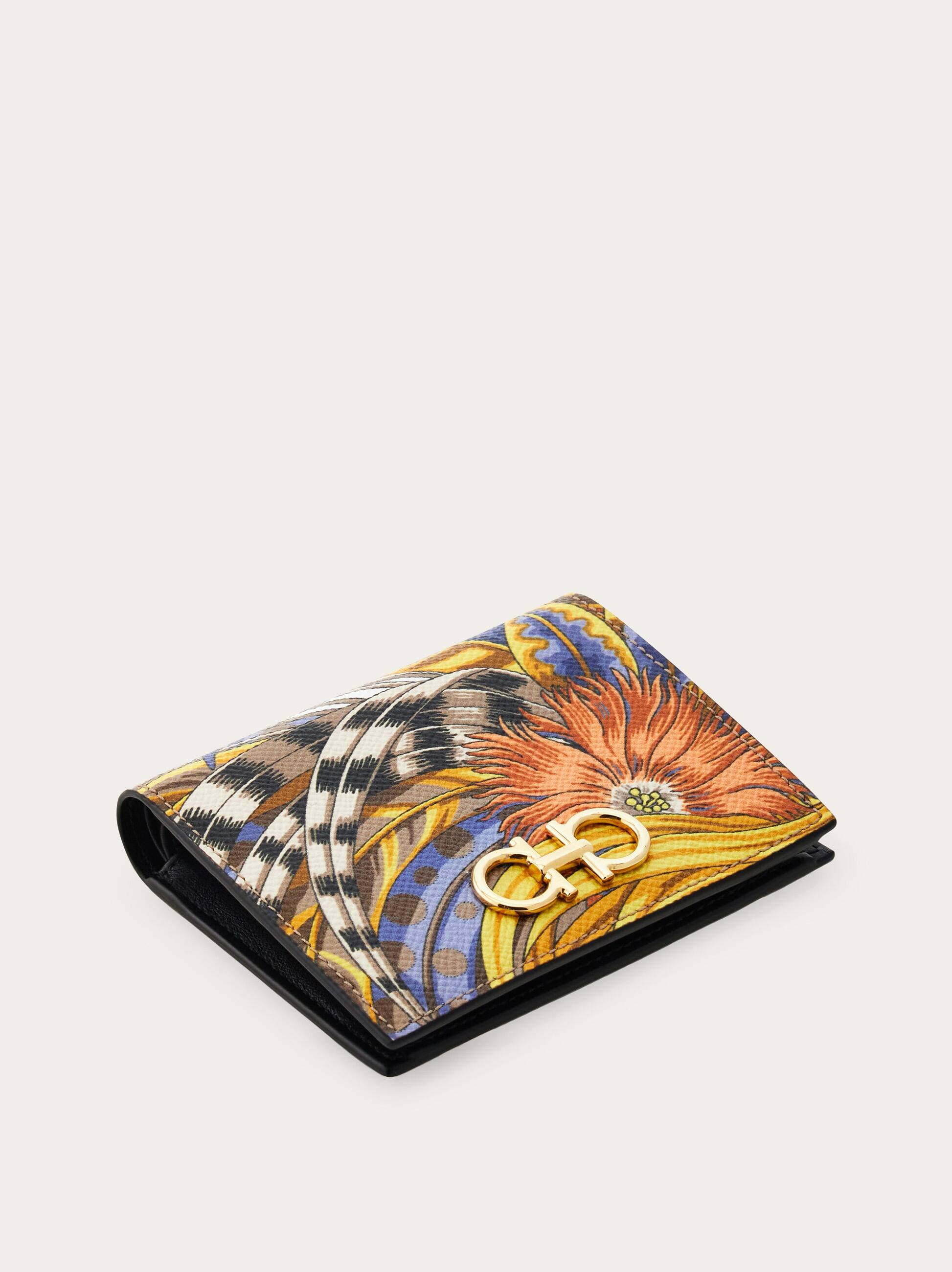  Ferragamo Women Gancini Compact Wallet Multicolor 