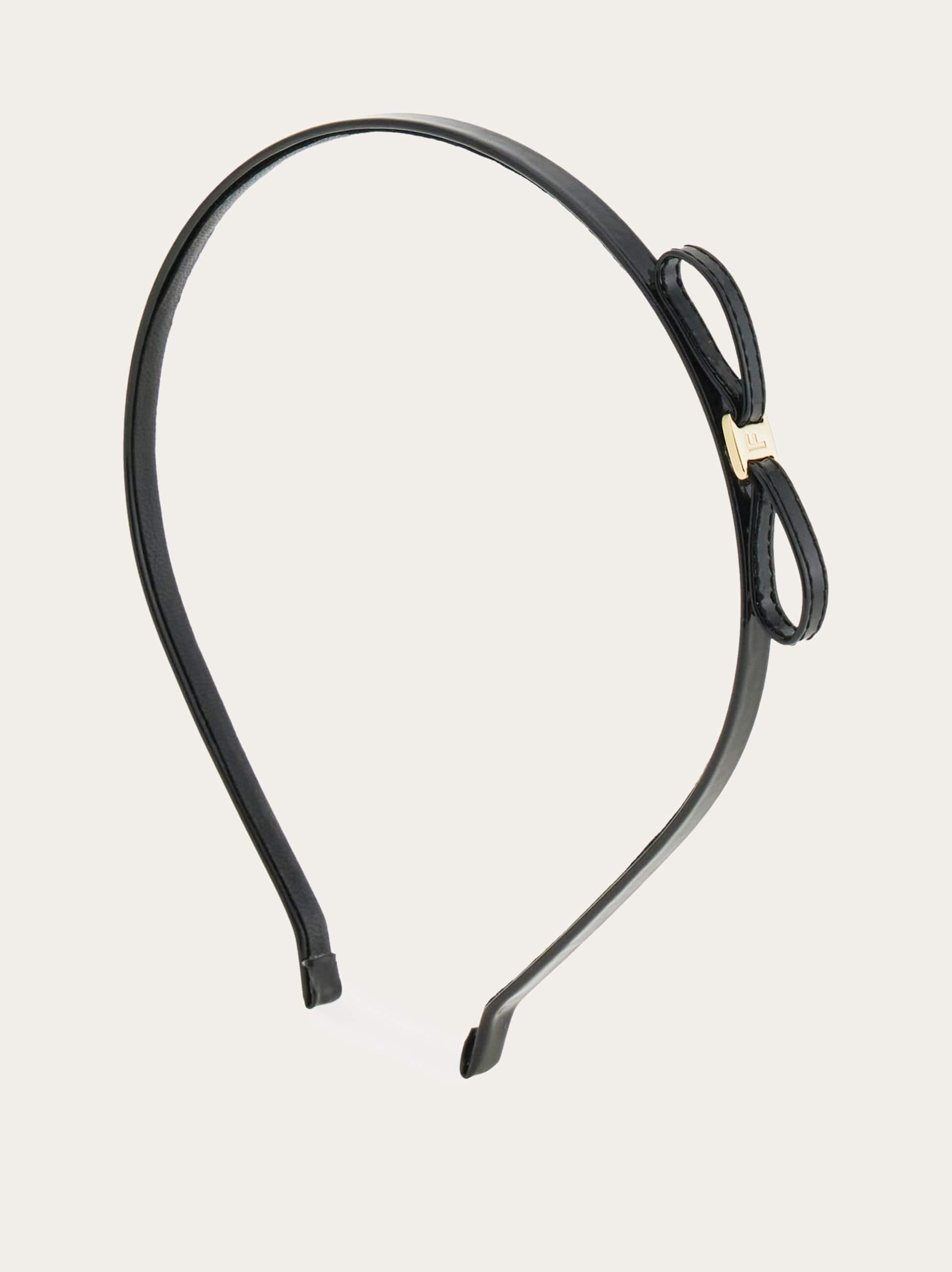 Ferragamo Donna Cerchietto mini Bow Nero