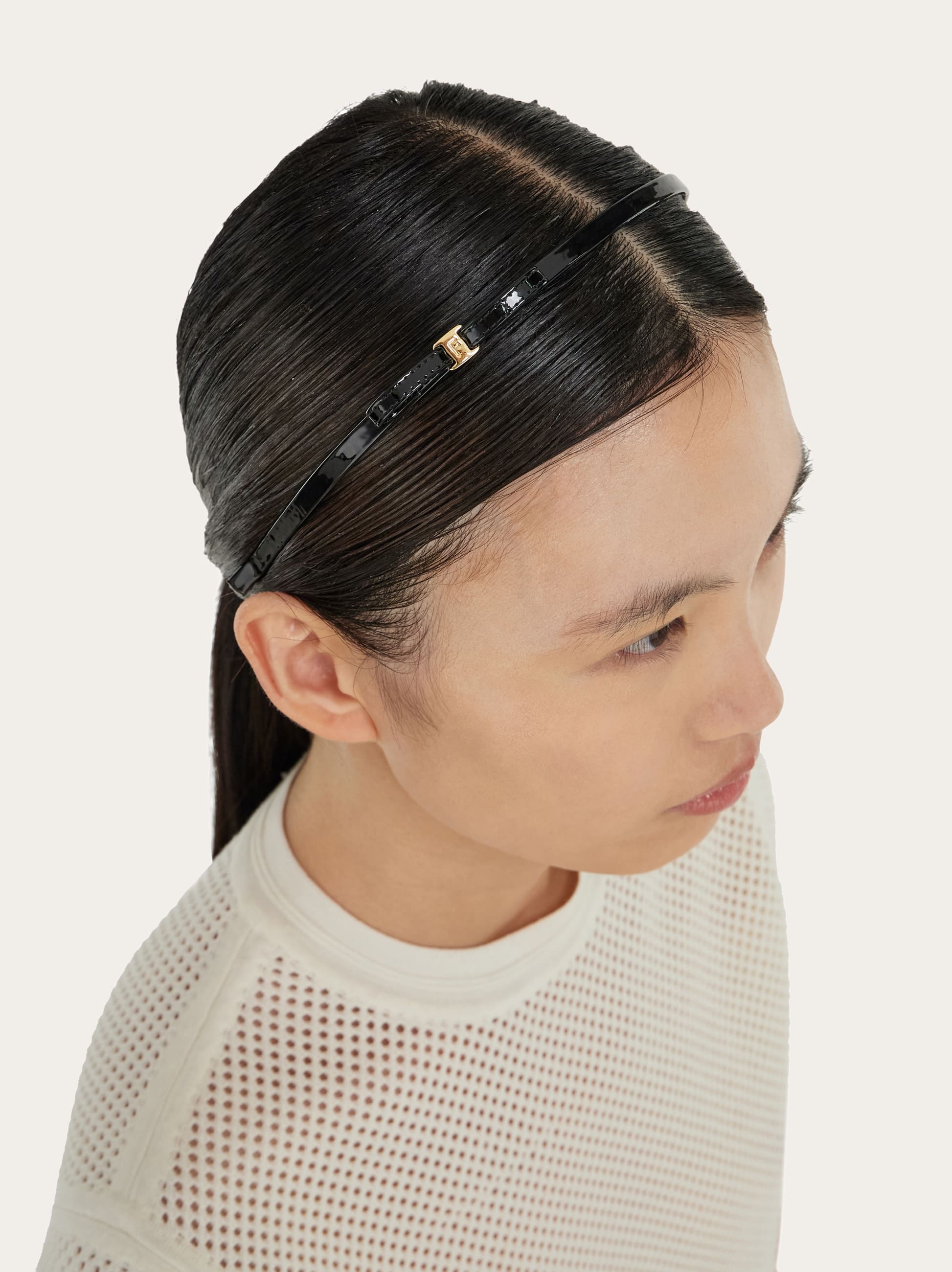 Ferragamo Damen Haarreifen Mit Mini-schleife Schwarz 