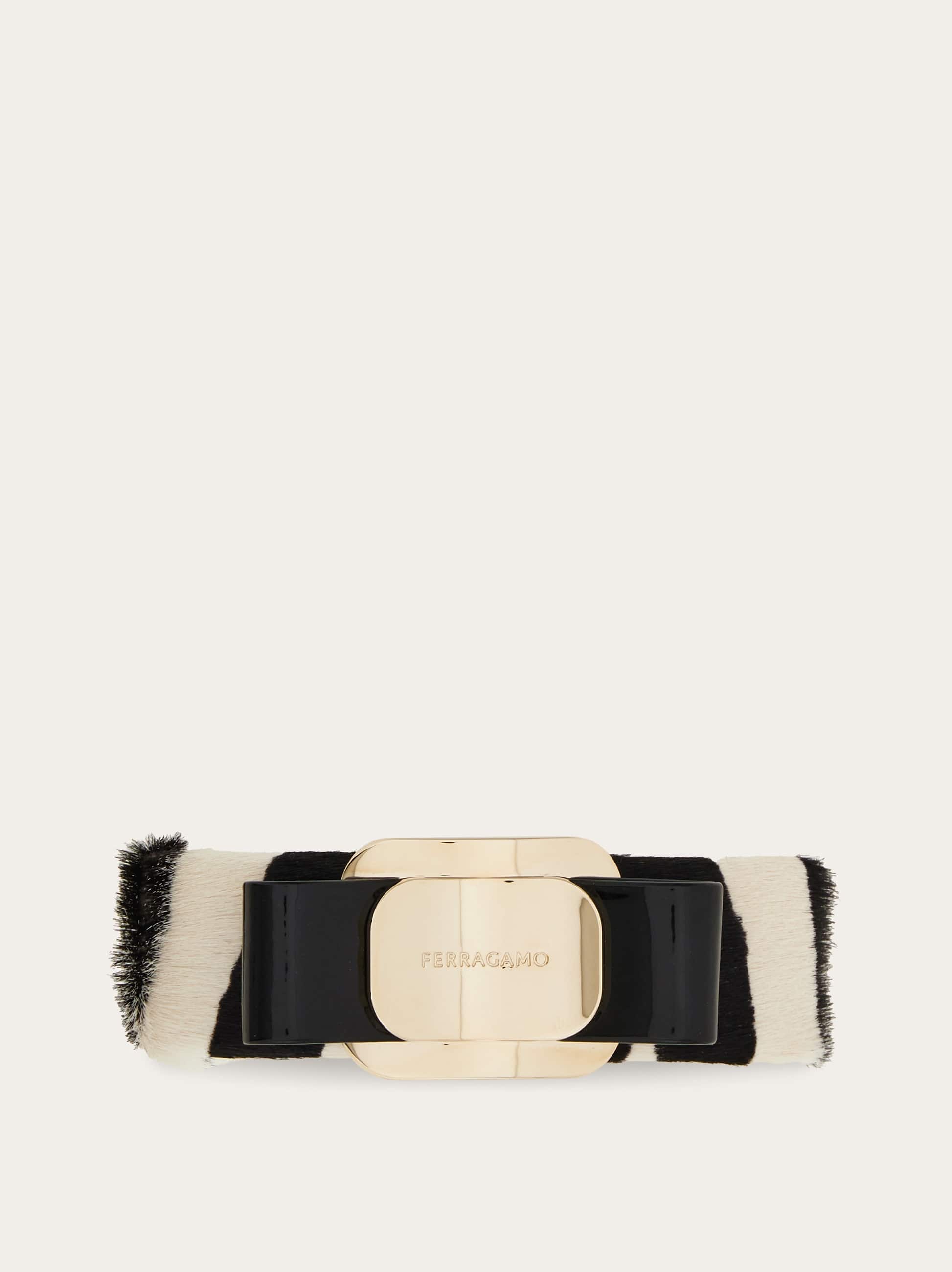 Ferragamo Donna Fermaglio fiocco Vara Nero