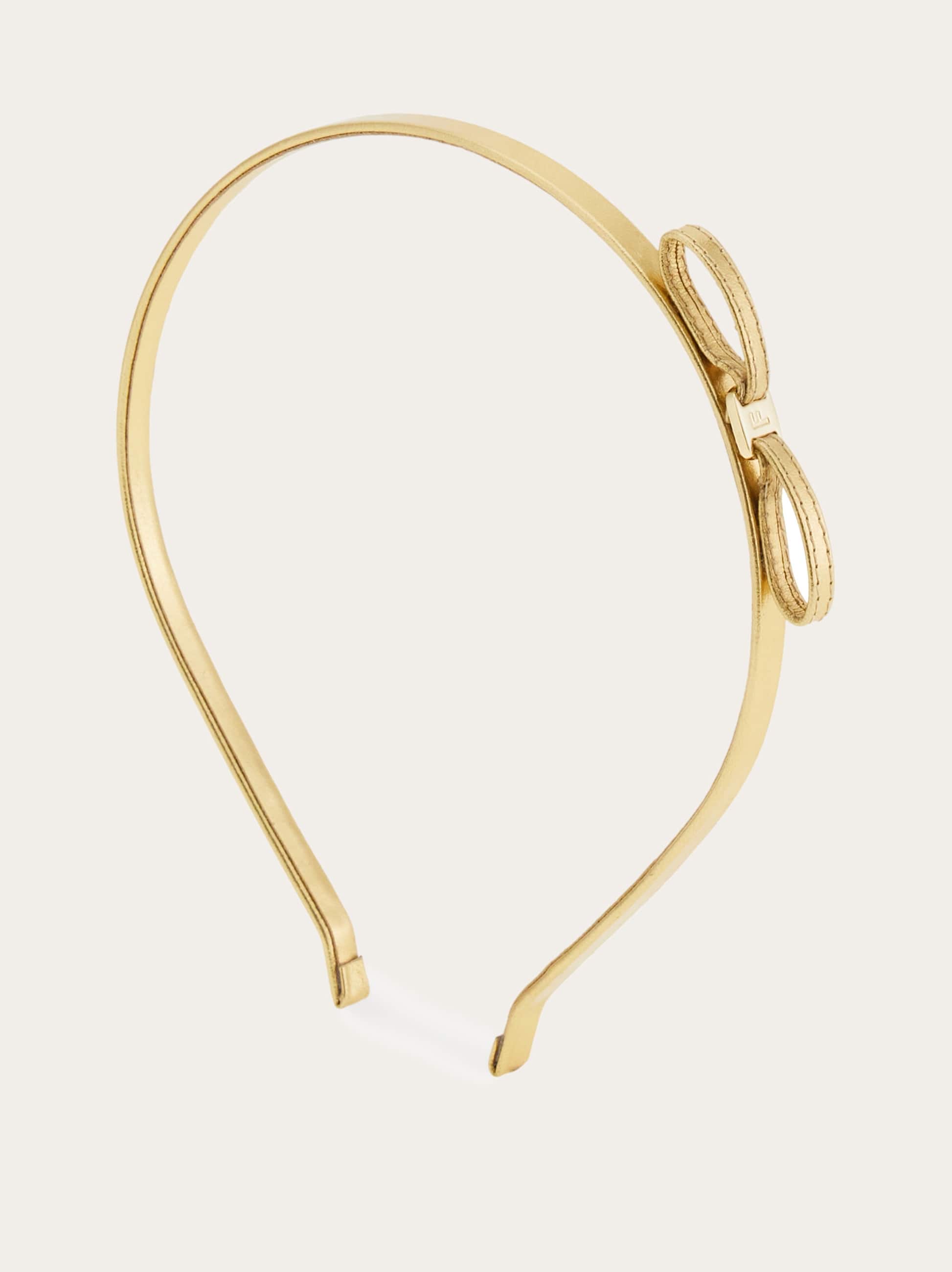 Ferragamo Donna Cerchietto mini Bow Oro
