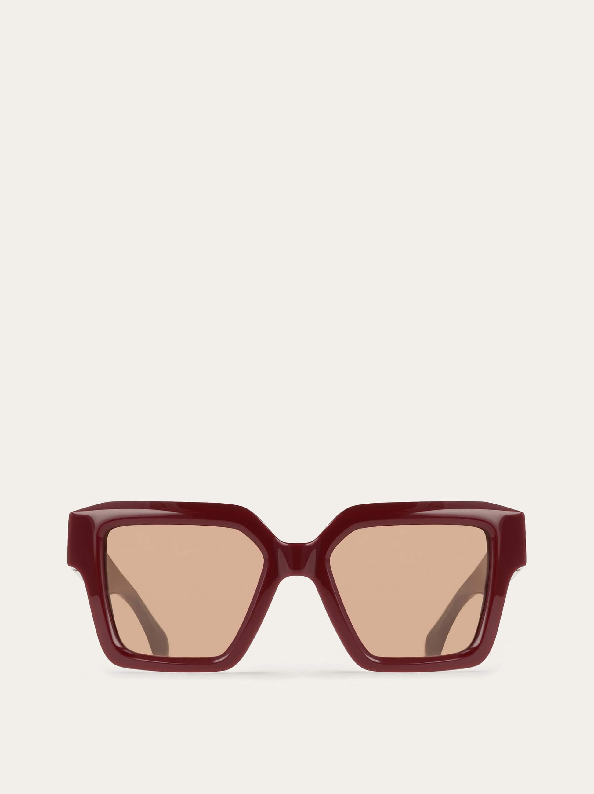 Ferragamo Geometric Sunglasses In Red