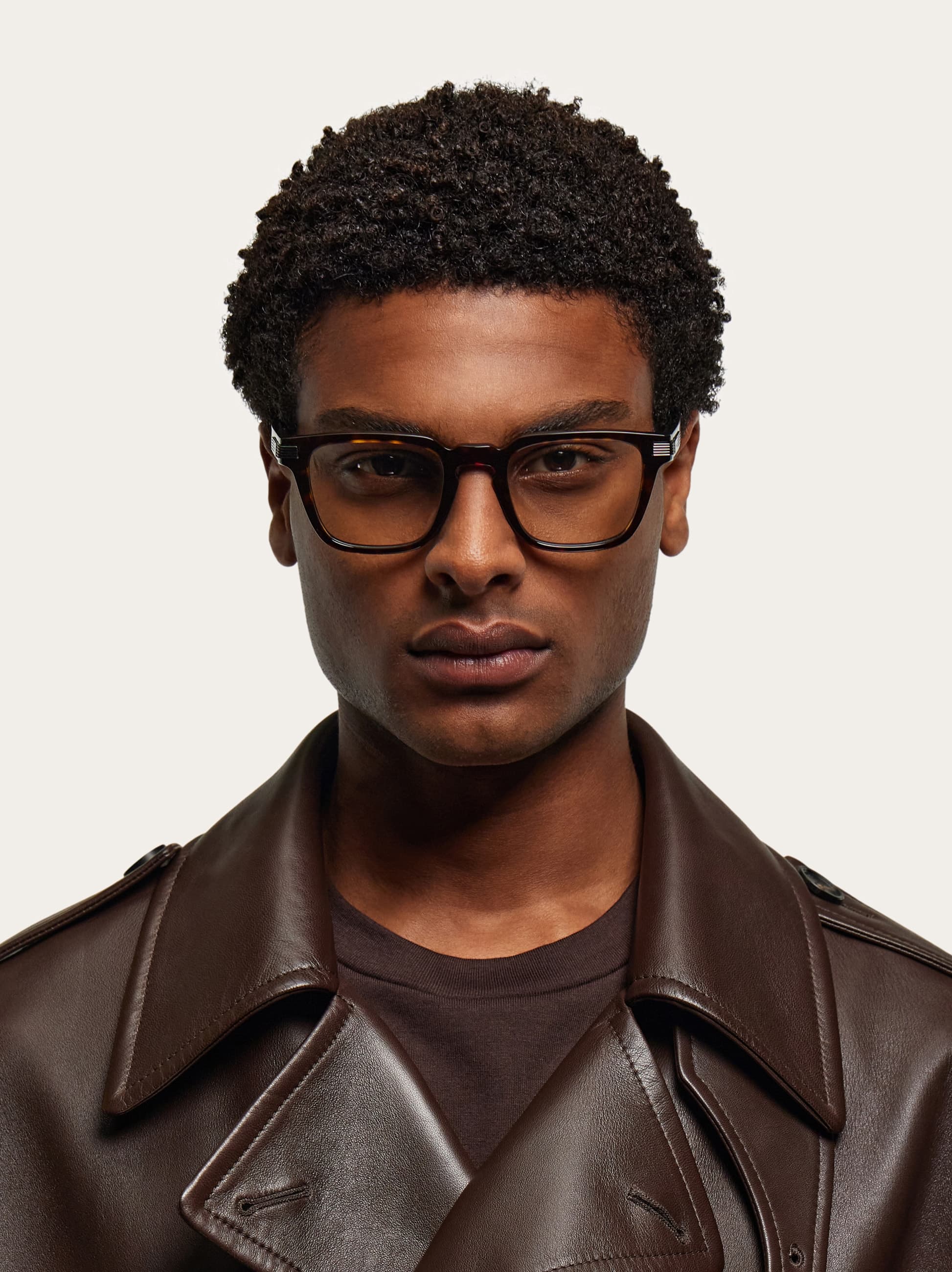  Ferragamo Men Optical Glasses Brown 
