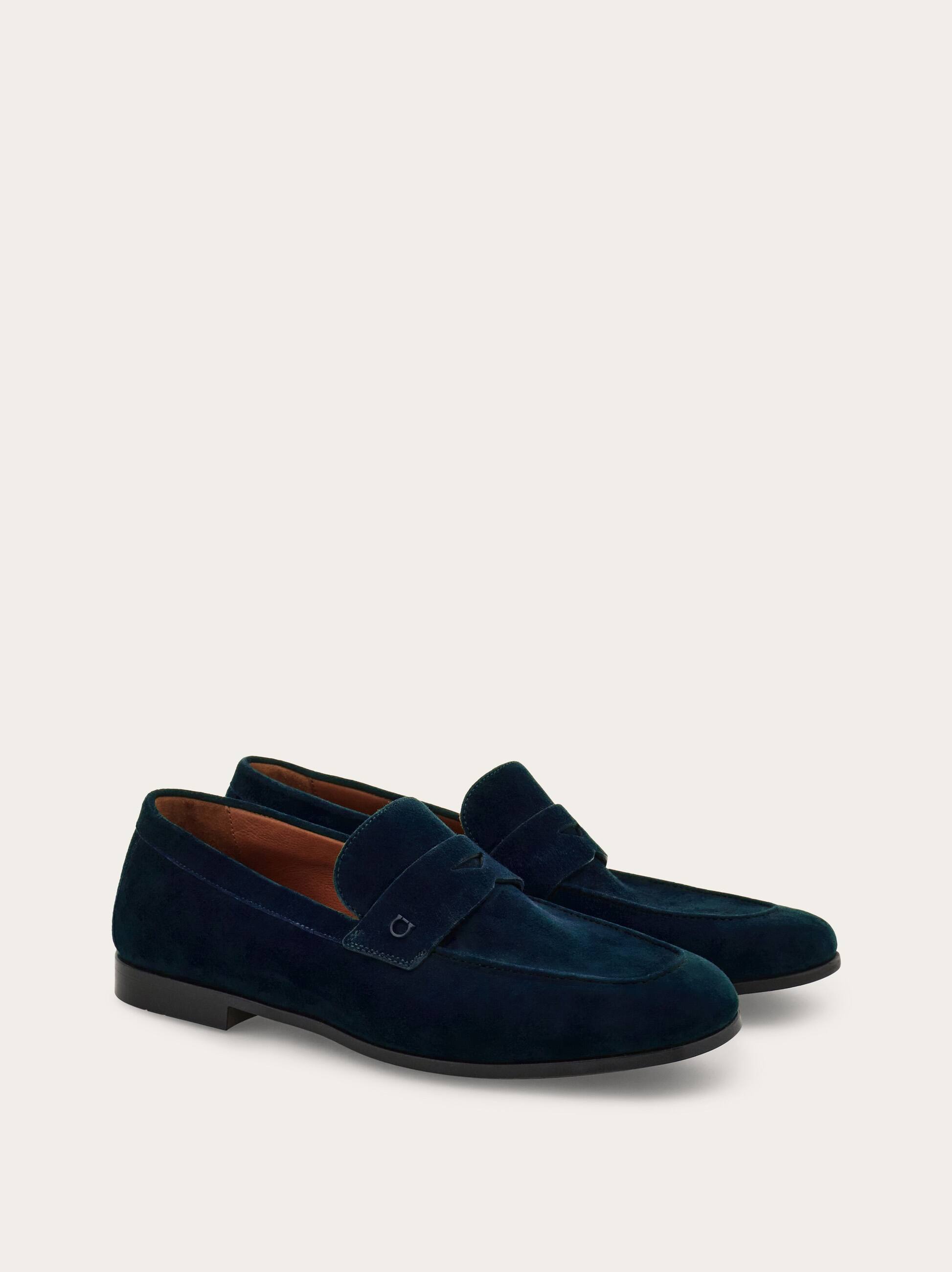  Ferragamo Herren Penny-loafer Blau Größe 40.5 