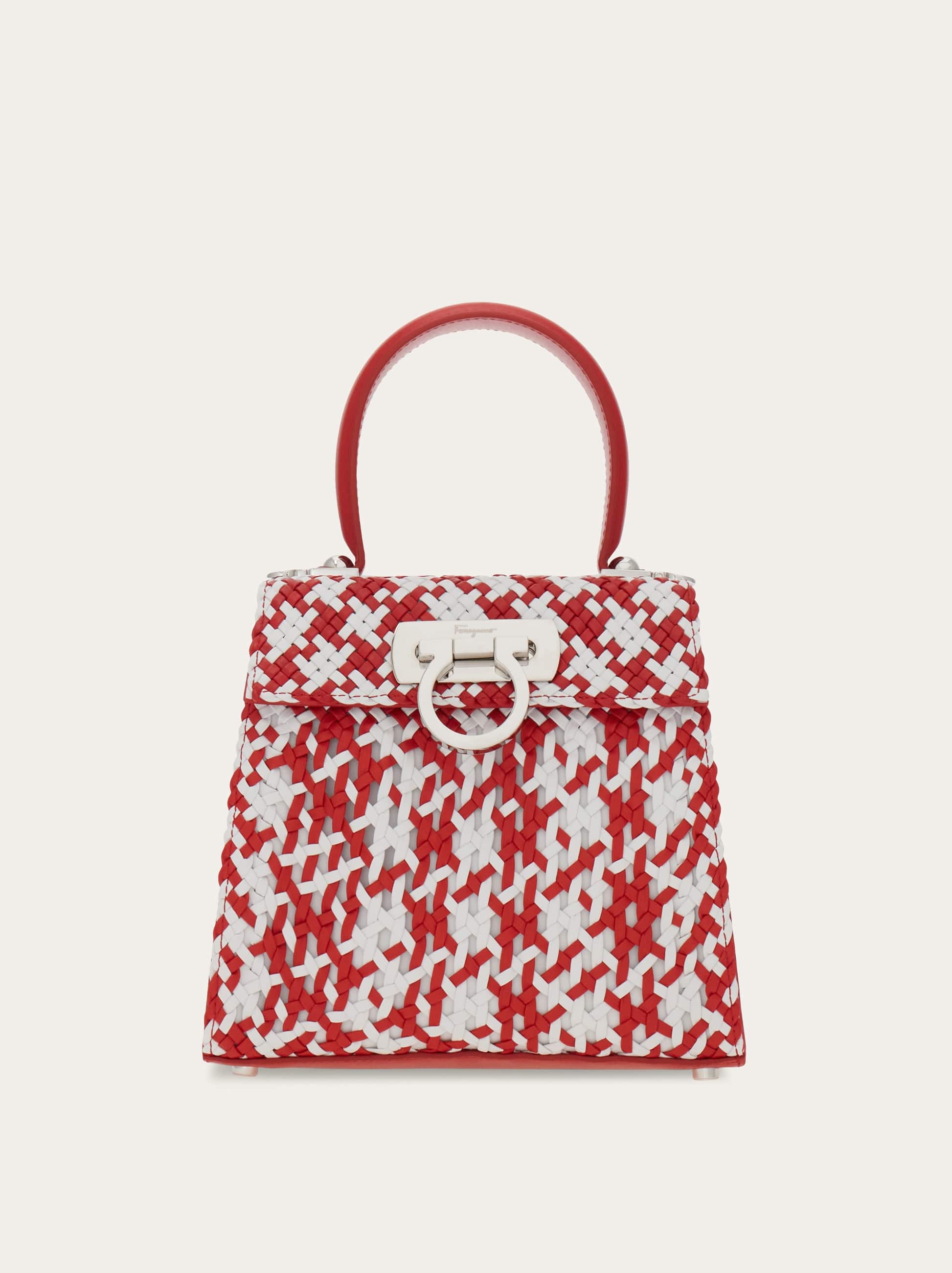 Ferragamo Donna Iconic Top Handle (S) Bianco