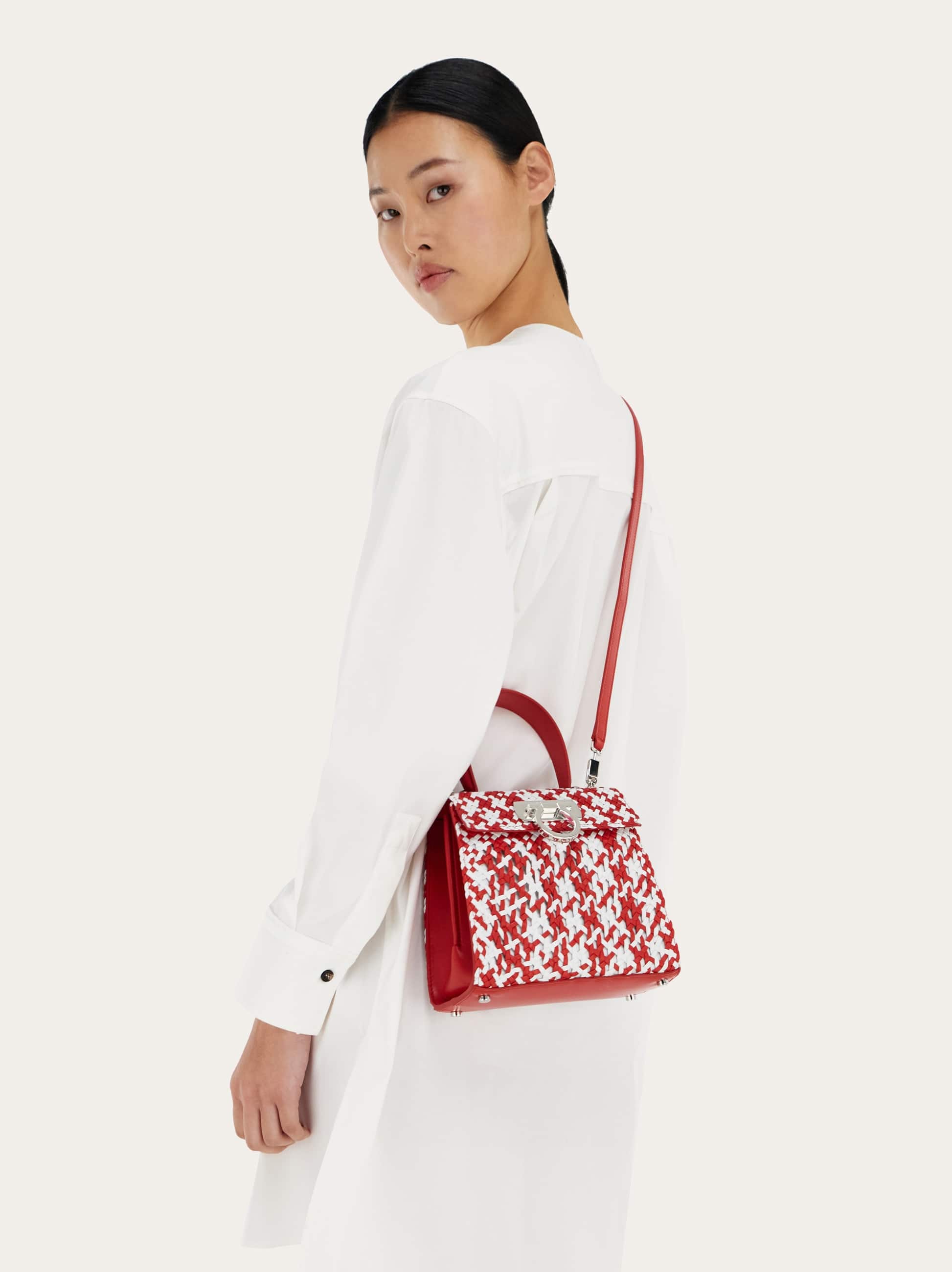  Ferragamo Damen Iconic Top Handle (s) Rot 
