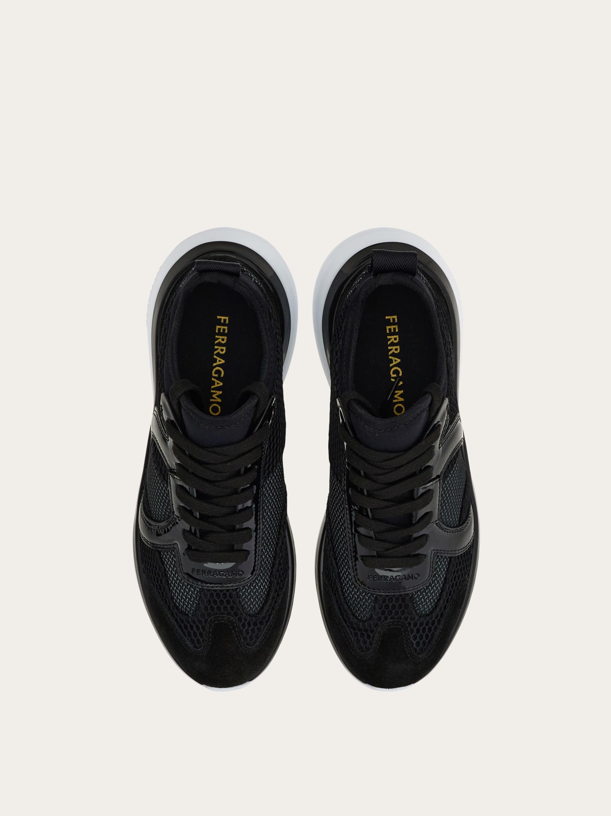  Ferragamo Damen Active Sneaker Schwarz Größe 35.5 