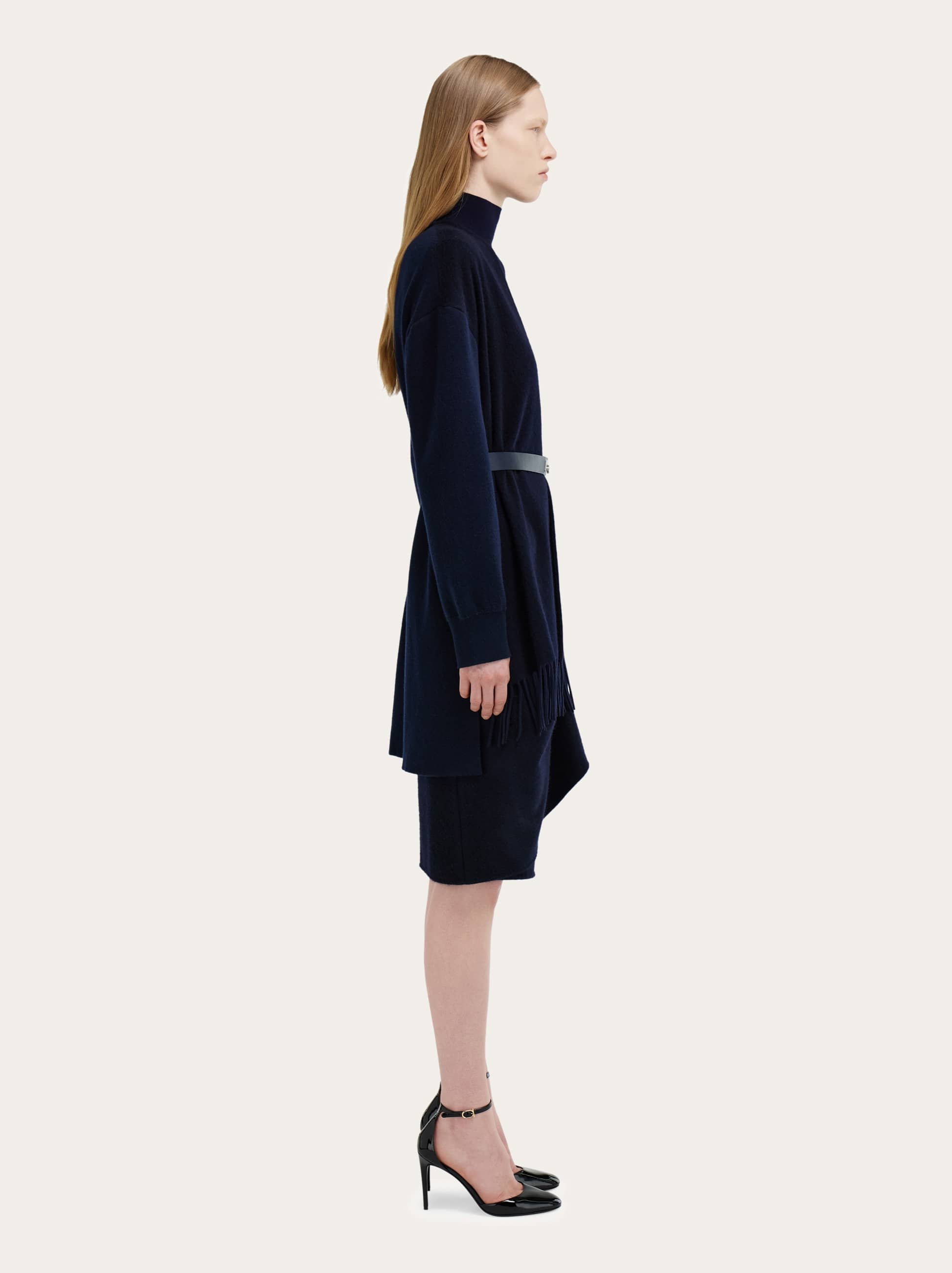  Ferragamo Damen Poncho-strickjacke Blau 