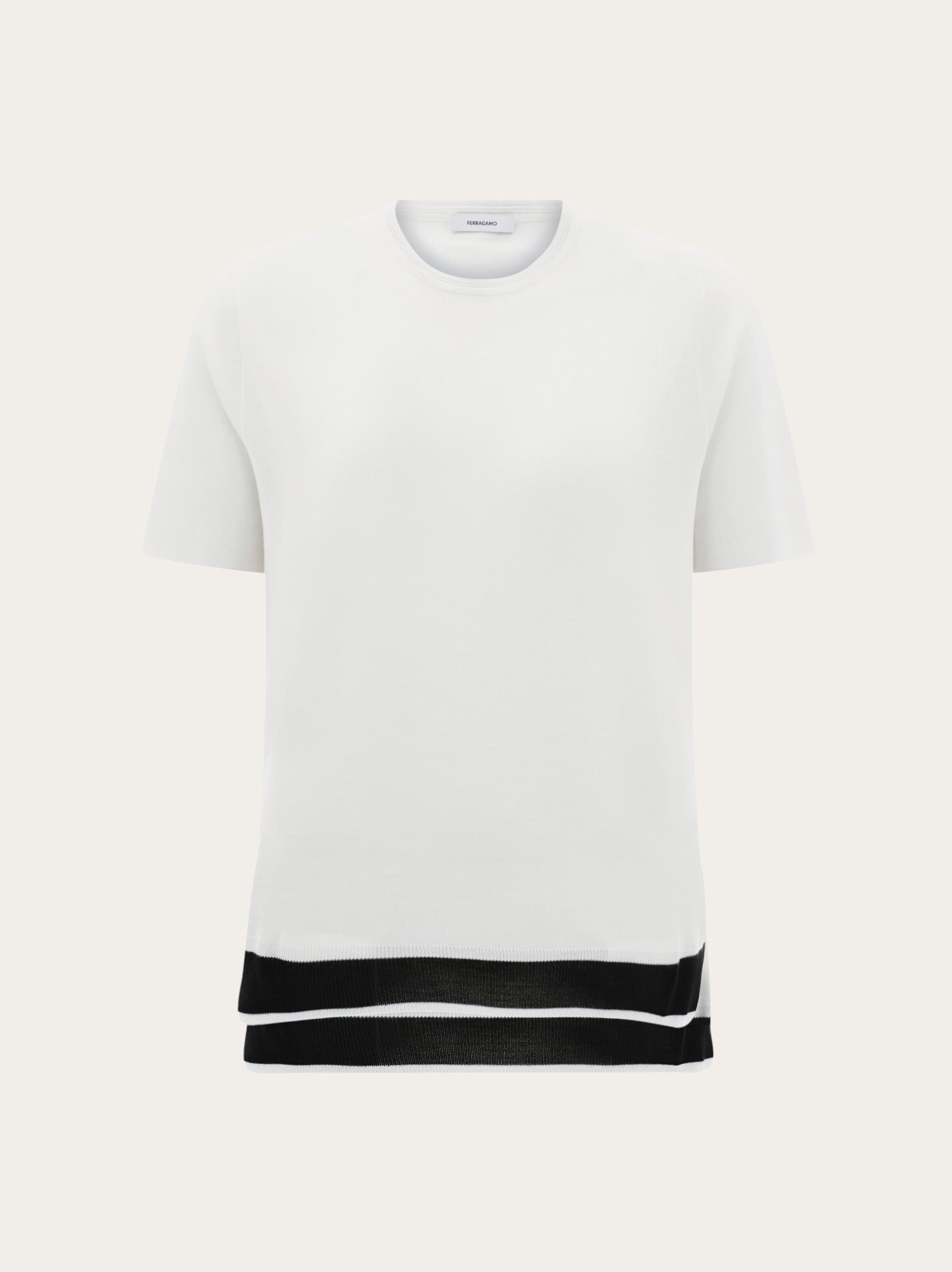 Ferragamo Donna T-shirt in maglia Bianco