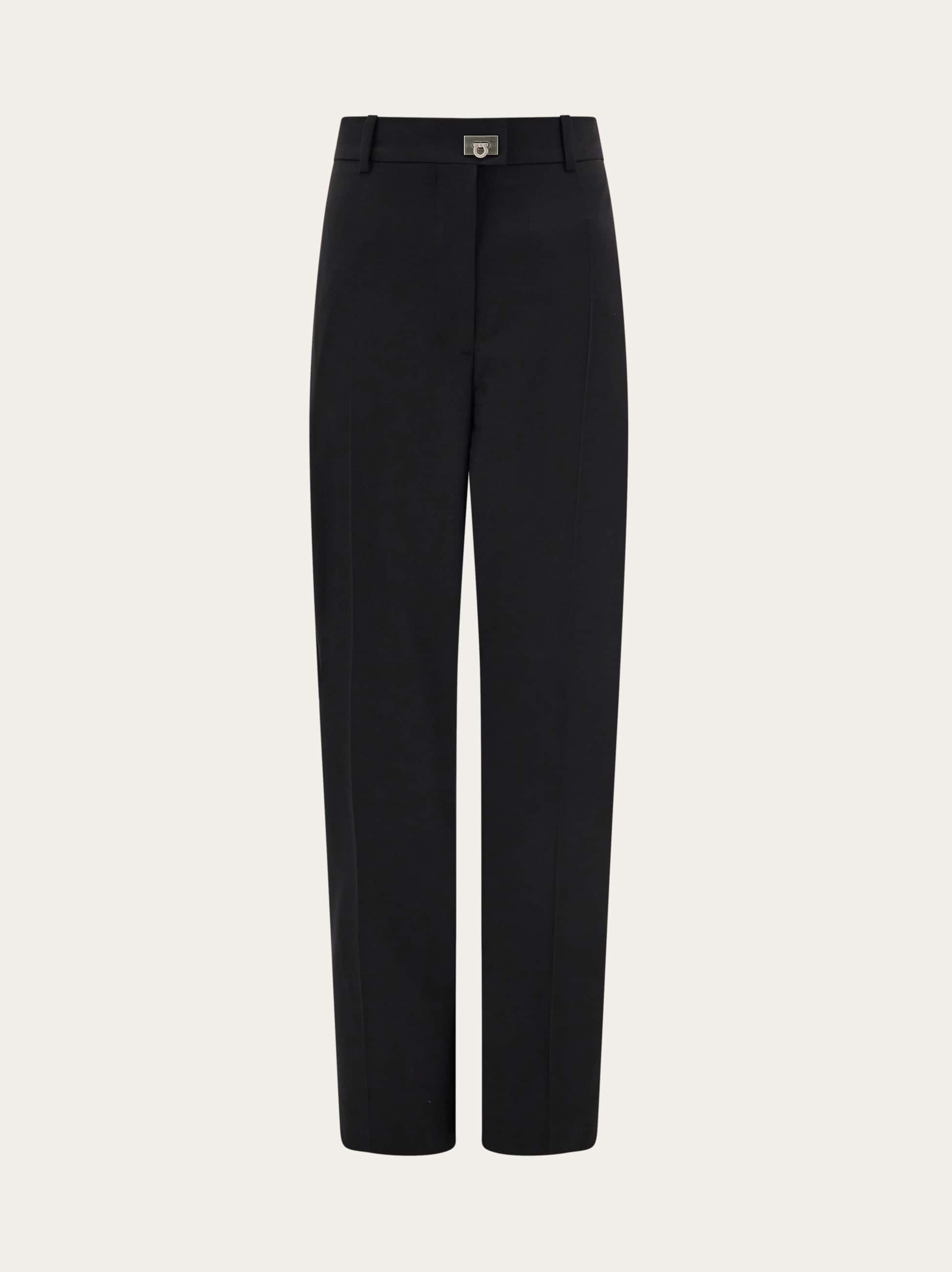 Ferragamo Donna Pantalone sartoriale in misto cashmere Nero