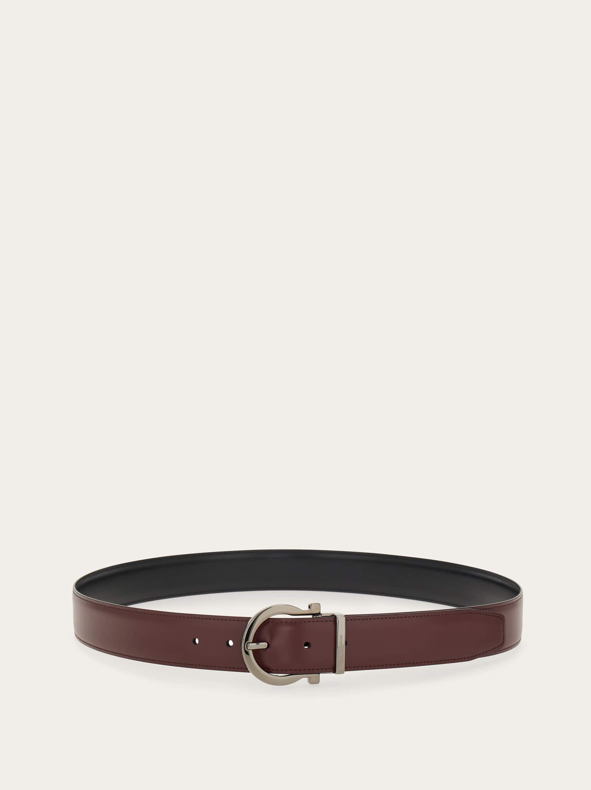  Ferragamo Herren Verstellbarer Gancini Wendegürtel Rot 