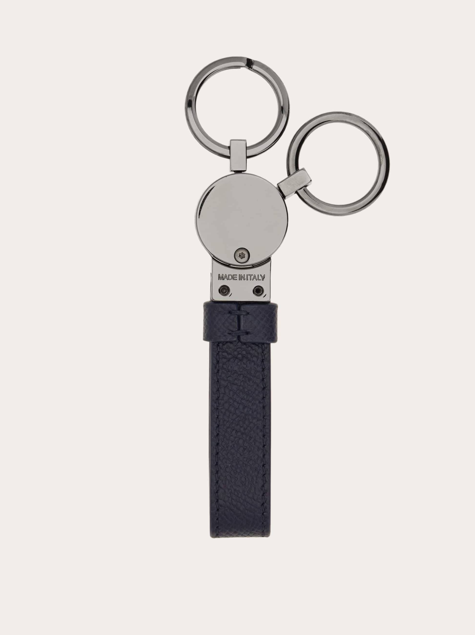  Ferragamo Men Gancini Key Holder Blue 