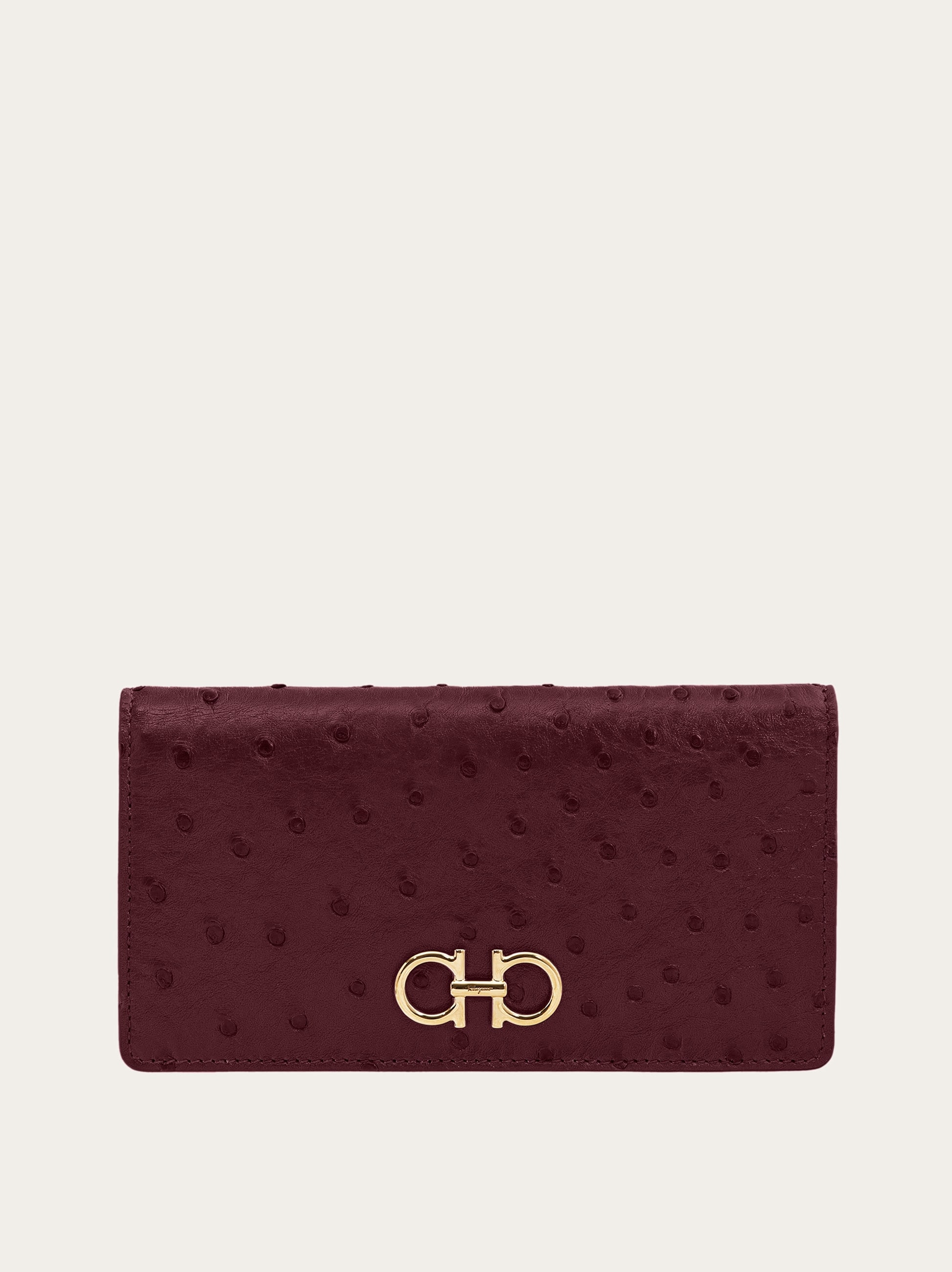 Ferragamo Gancini Continental Wallet In Purple