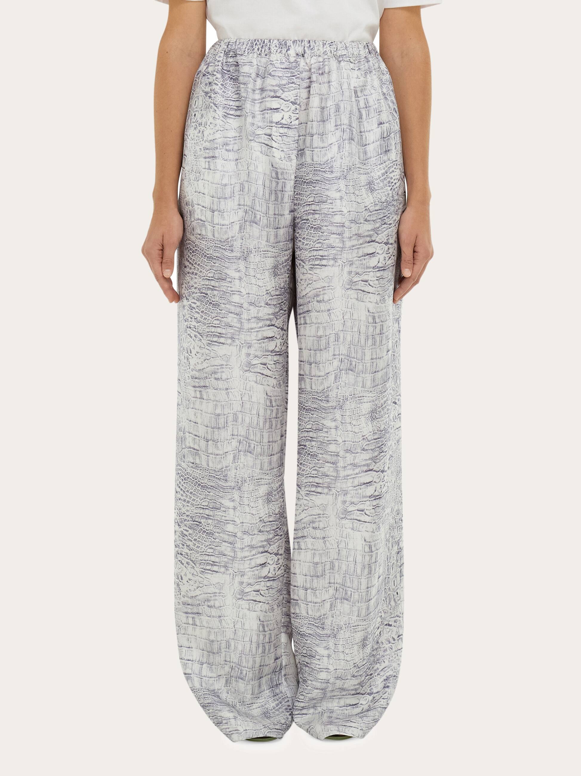  Ferragamo Damen Lockere Hose Blau 