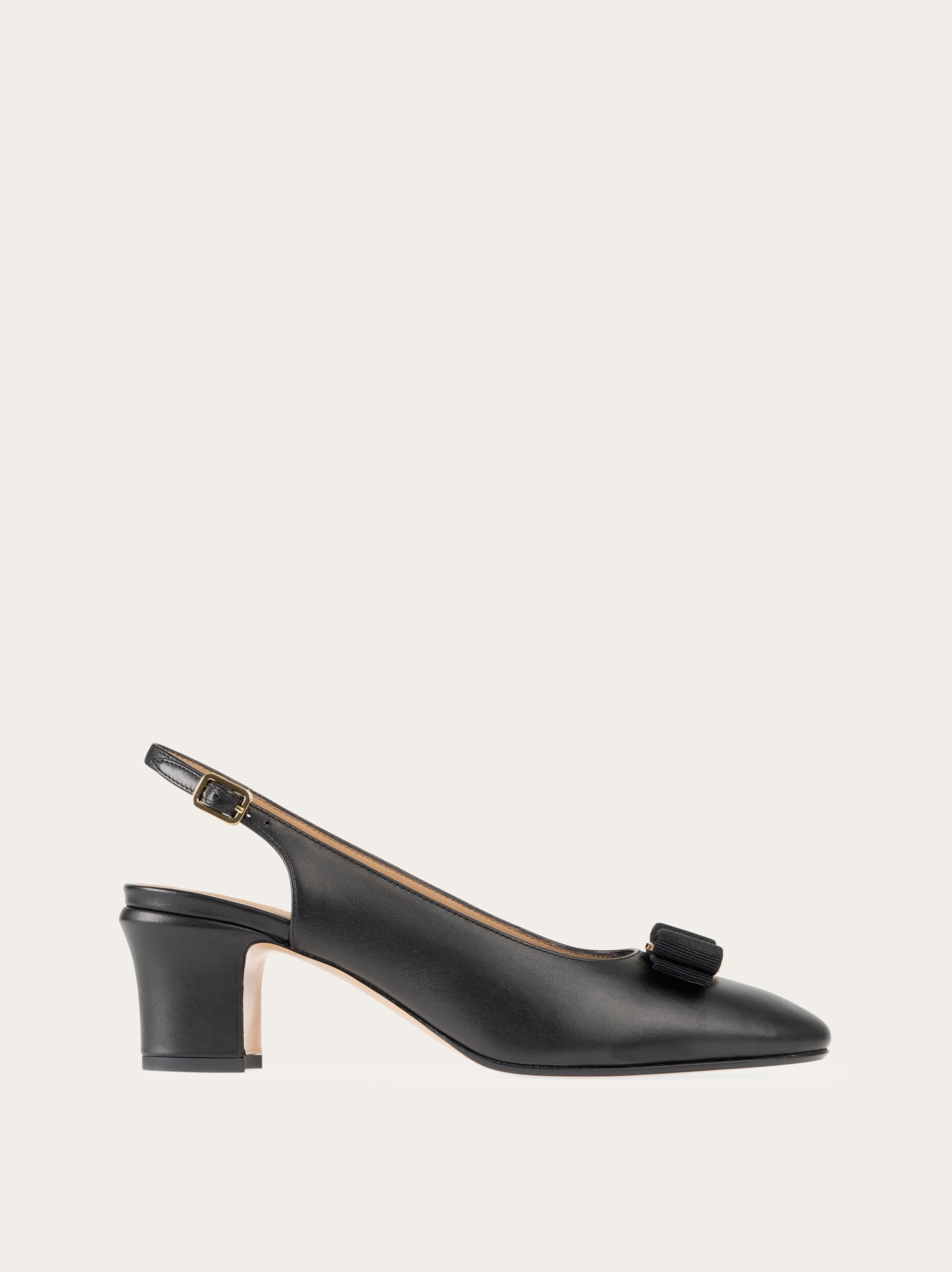 Ferragamo Women Vara bow slingback pump Black Size 5