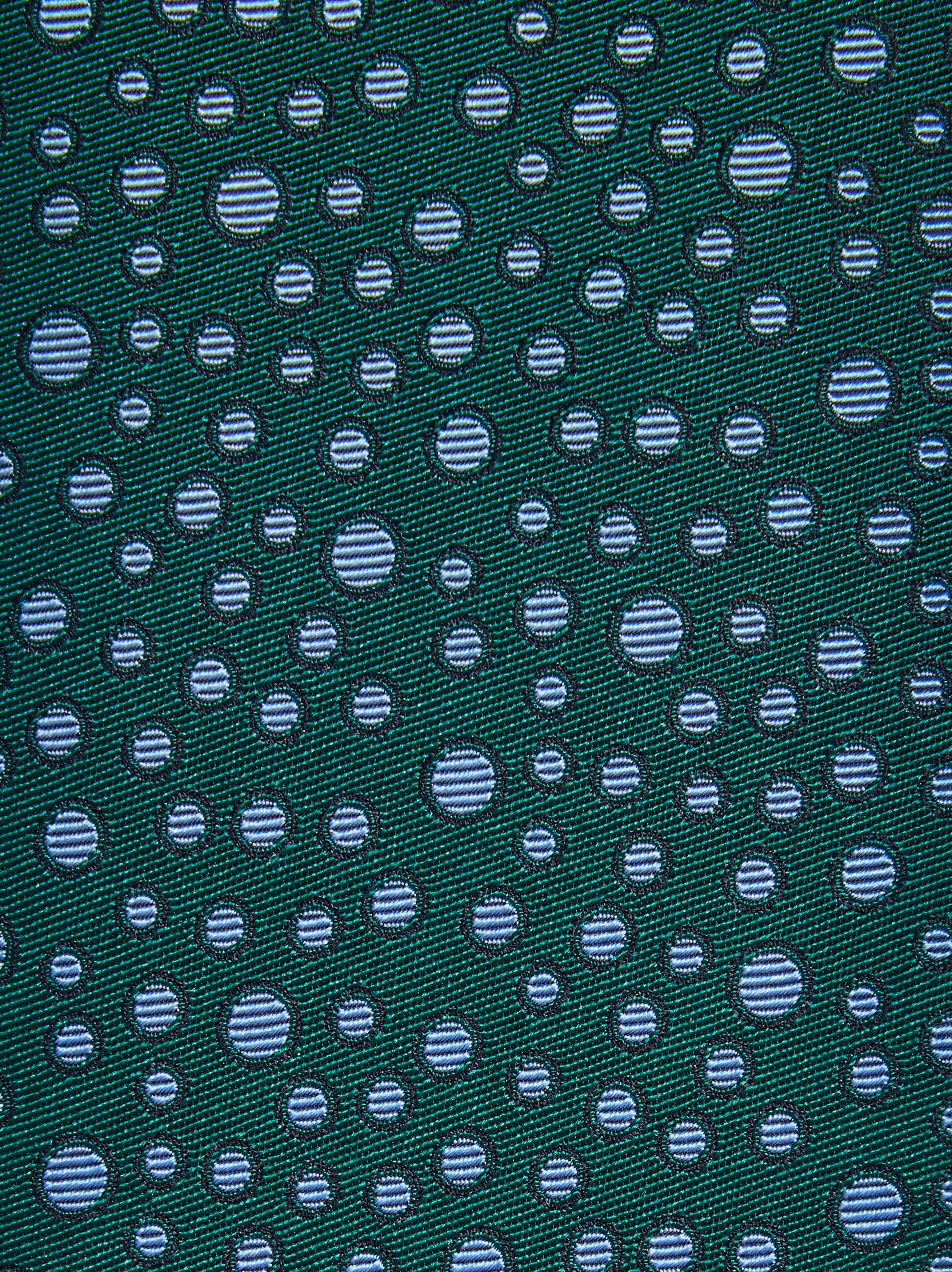  Ferragamo Herren Seidenkrawatte Mit Pünktchen-print - Infinite Inspirations Grün 