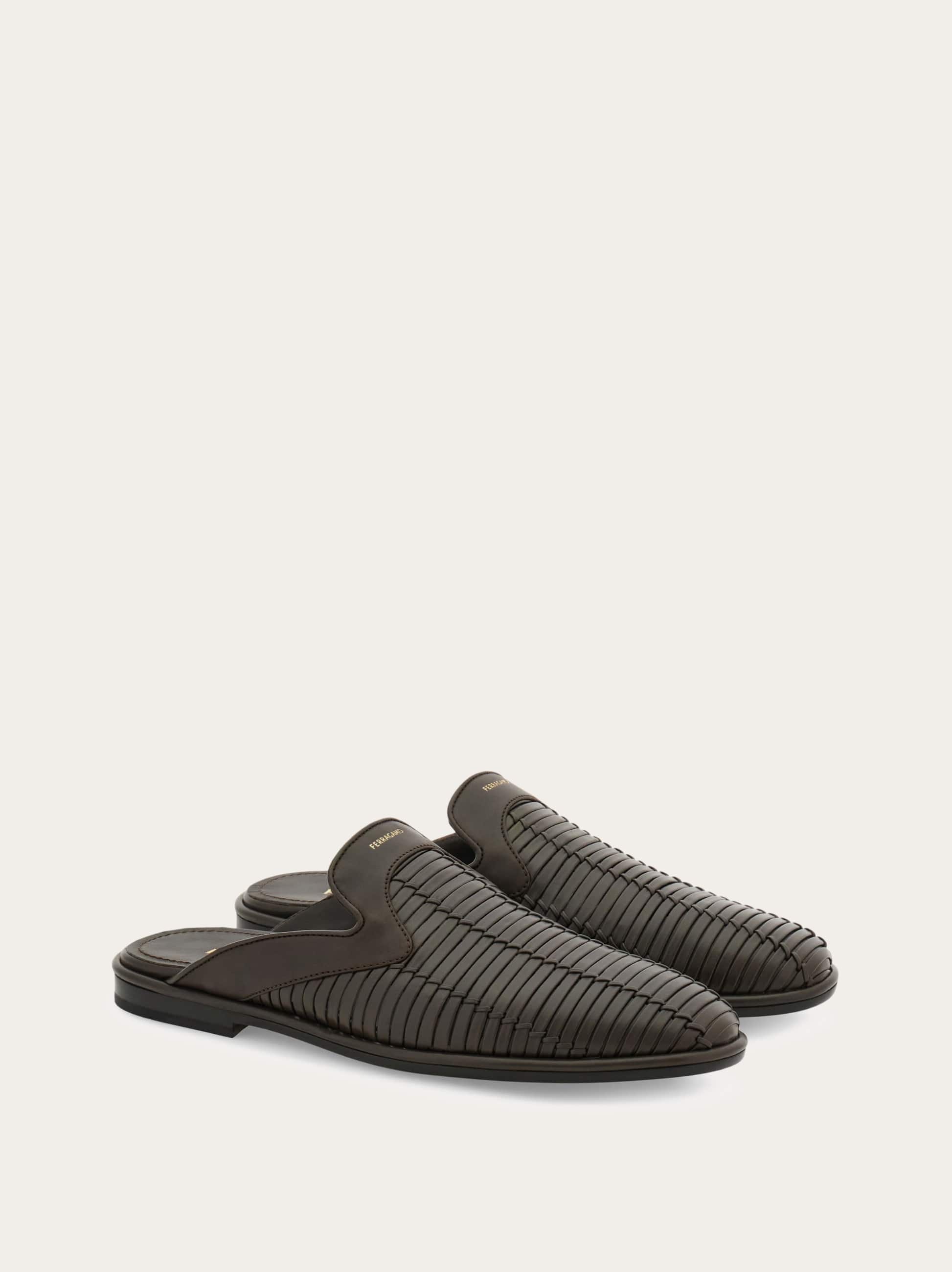 Ferragamo Texas Mule In Brown