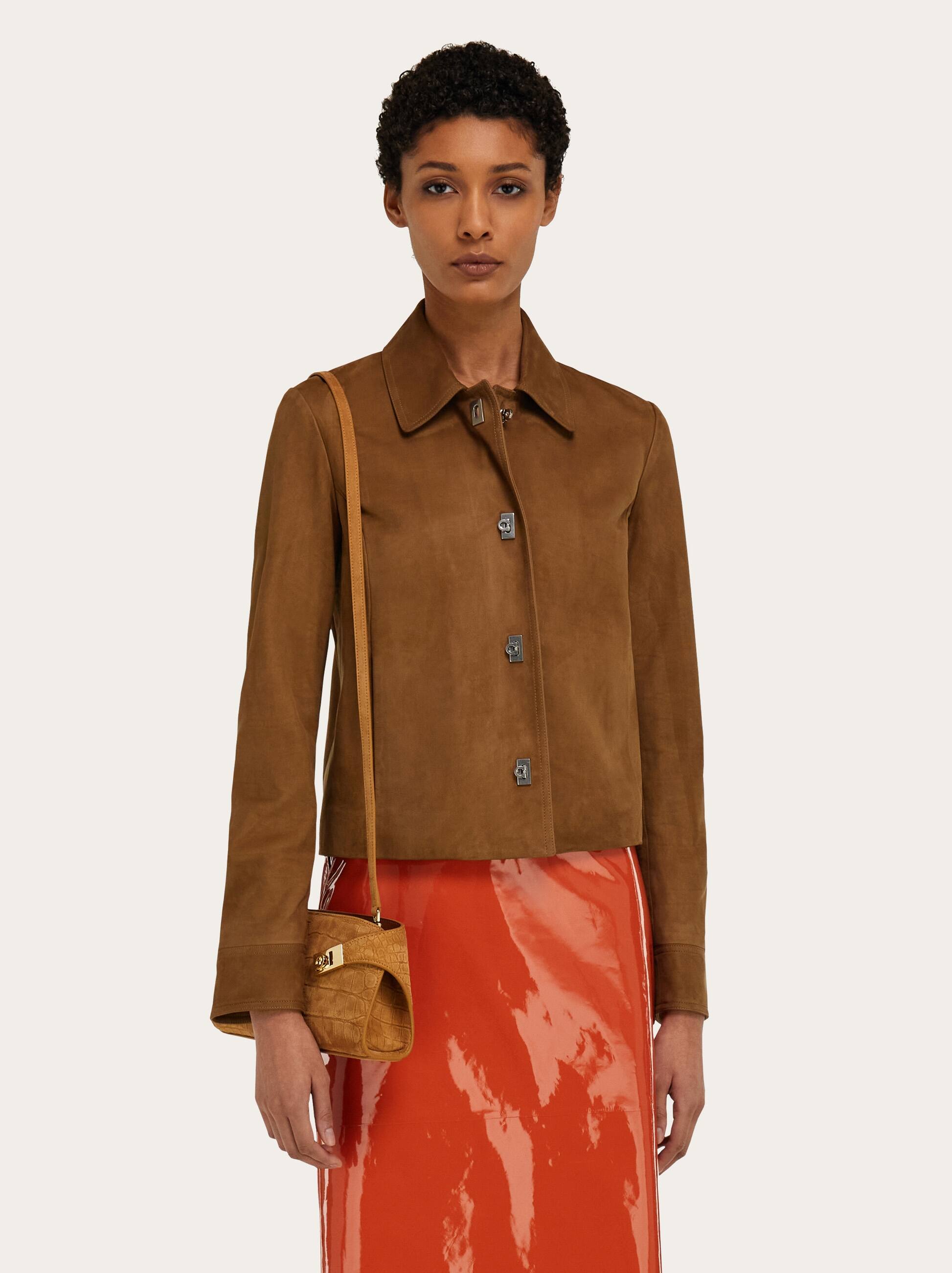  Ferragamo Damen Hug Umhängetäschchen Braun 