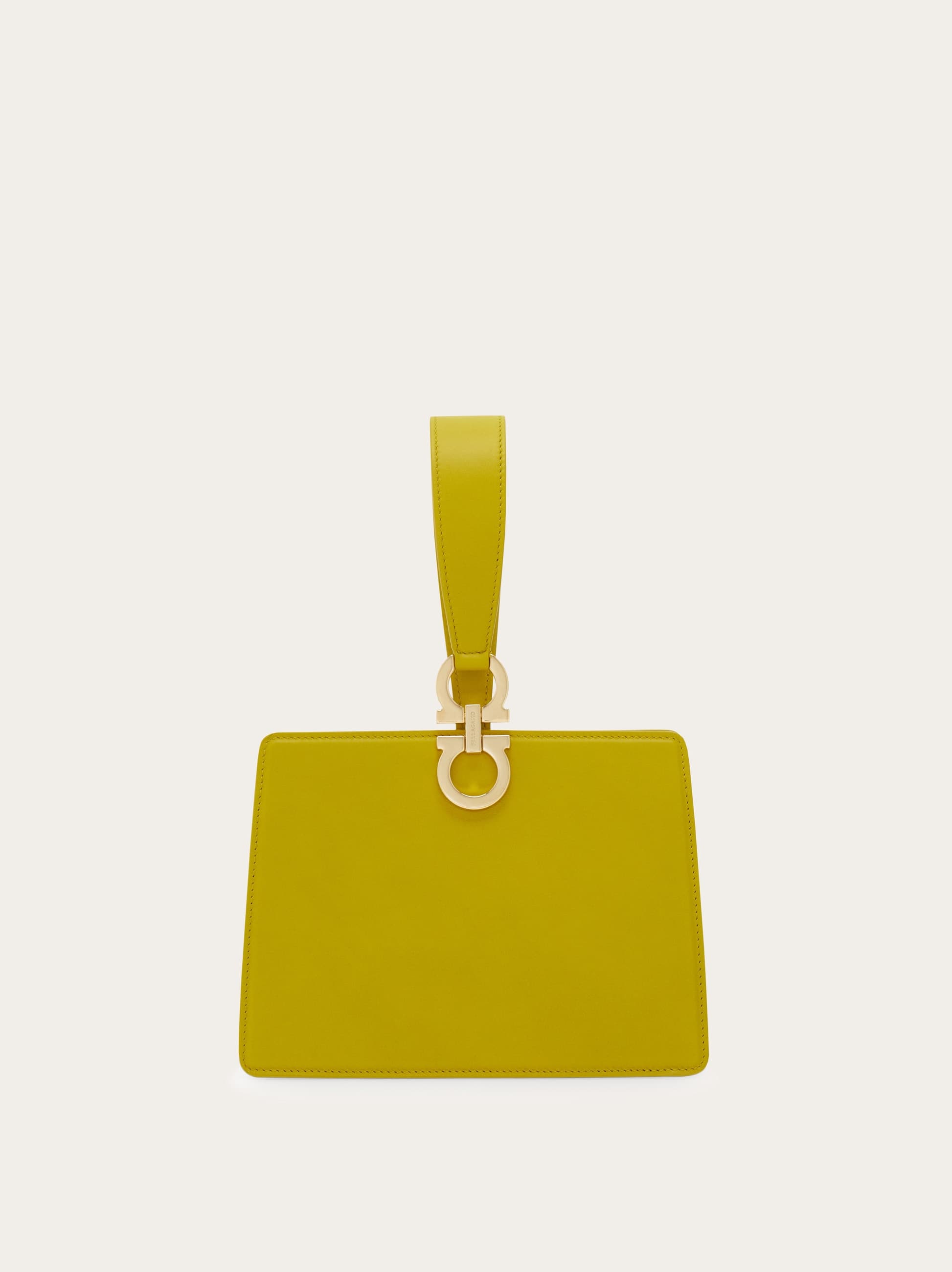 Ferragamo Mini Clutch In Yellow