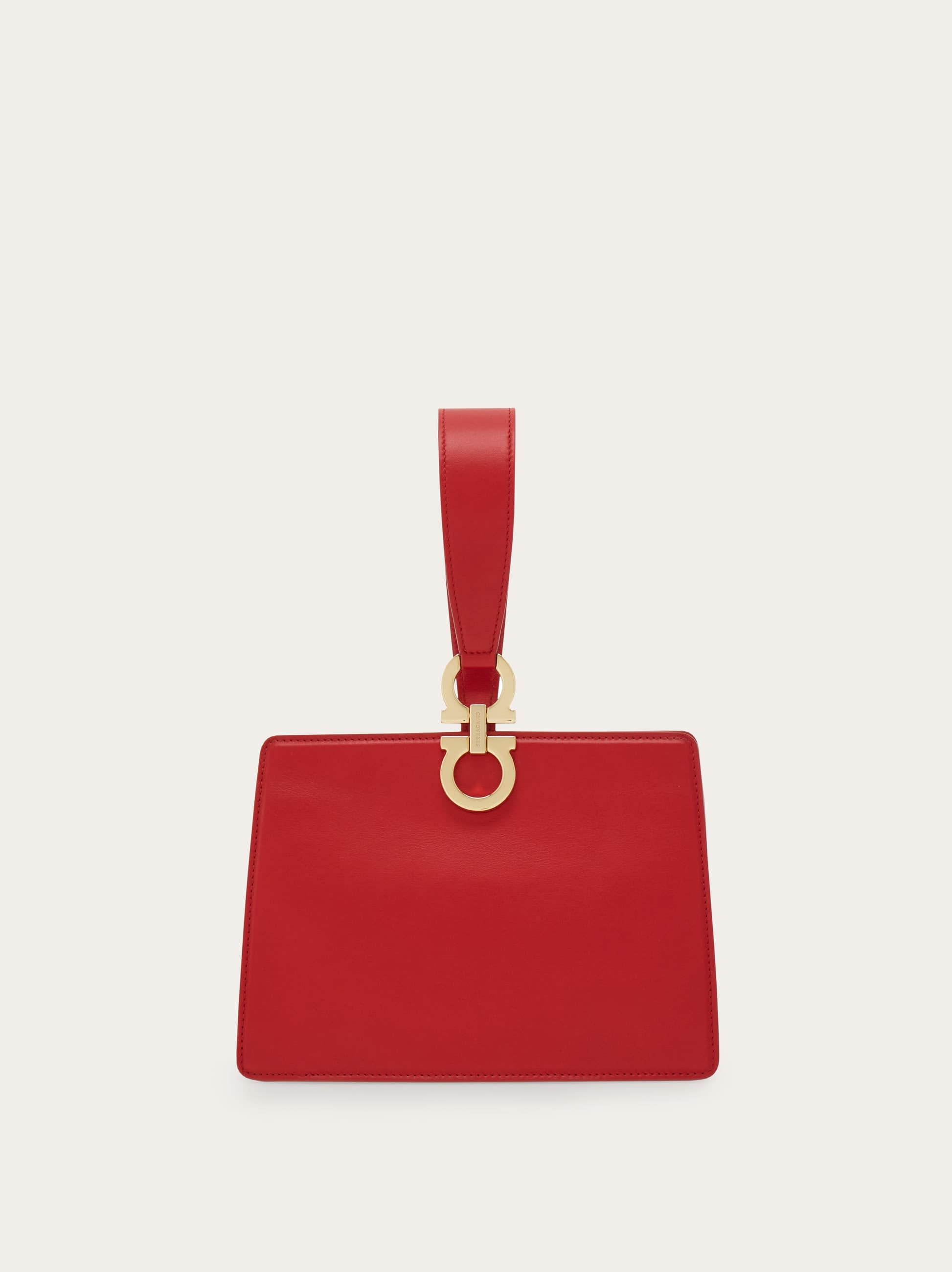 Ferragamo Mini Clutch In Red