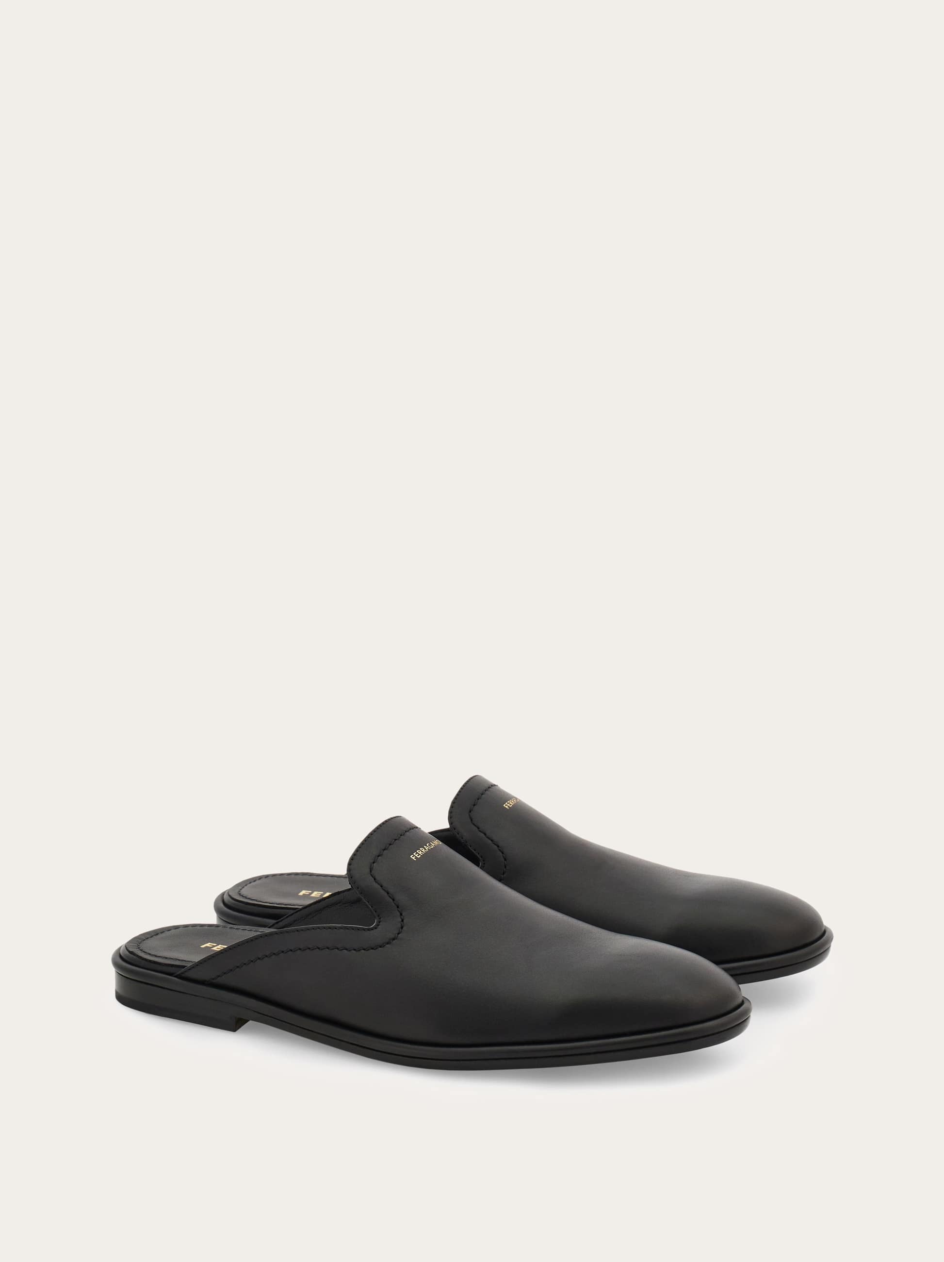  Ferragamo Herren Mule Schwarz Größe 41.5 