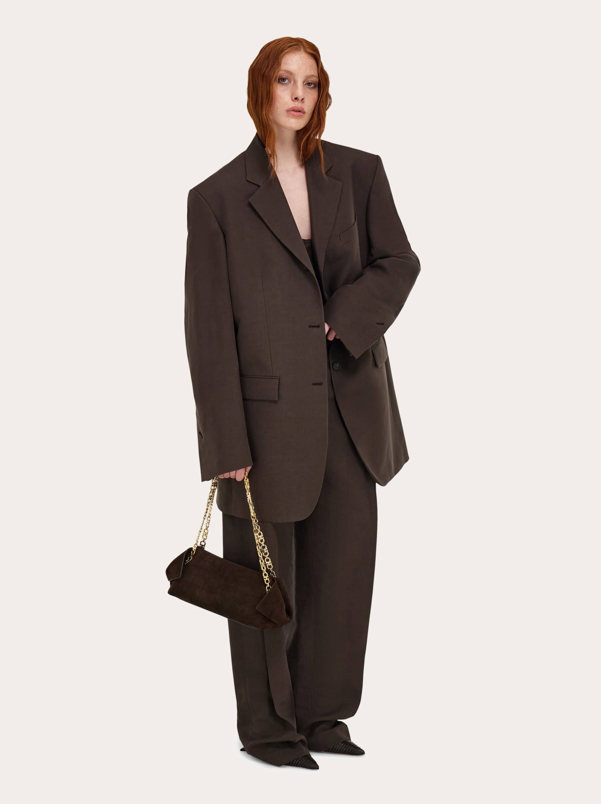  Ferragamo Damen Schultertasche (s) Braun 