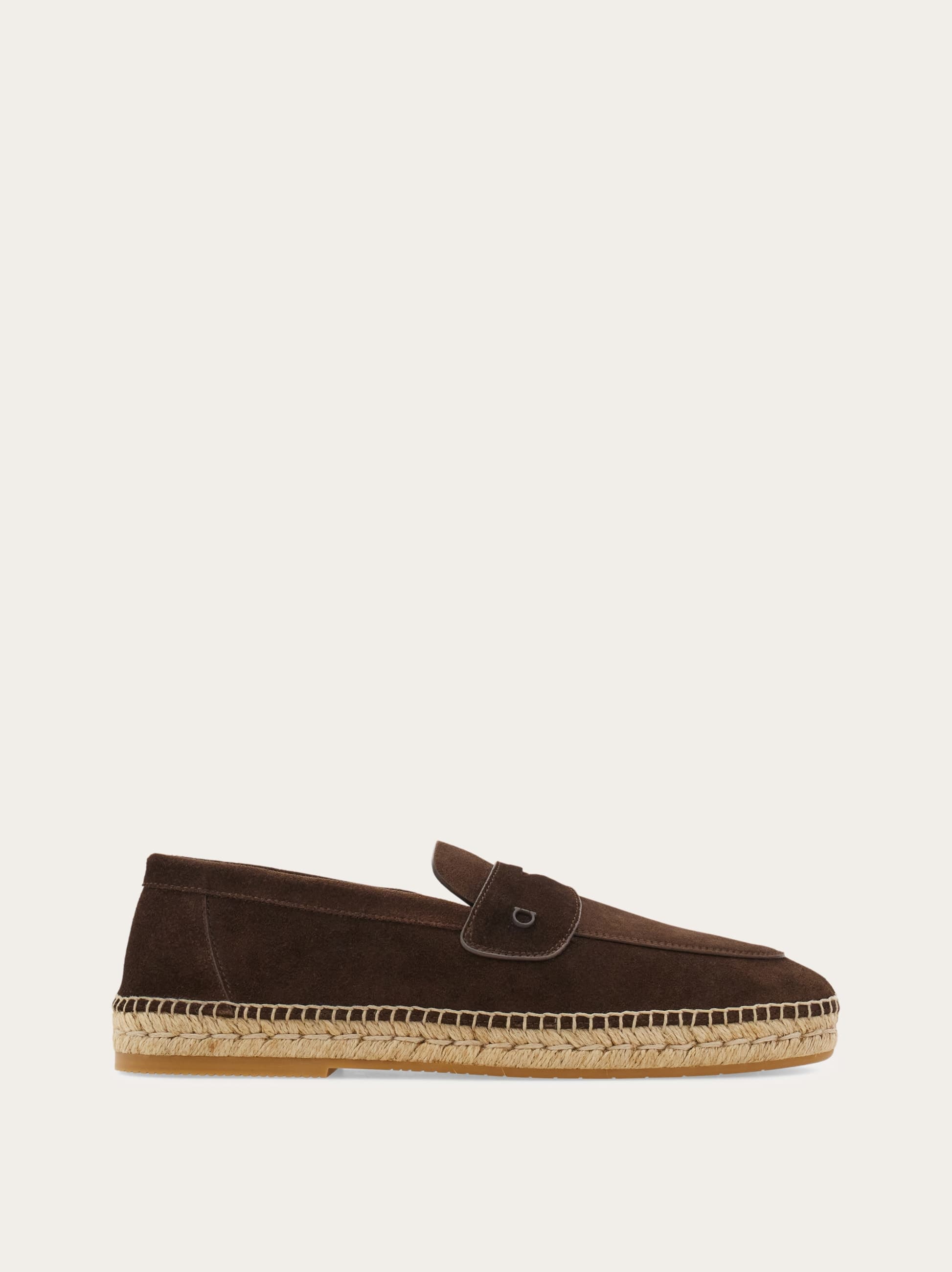 Ferragamo Uomo Mocassino espadrillas Marrone Taglia 40