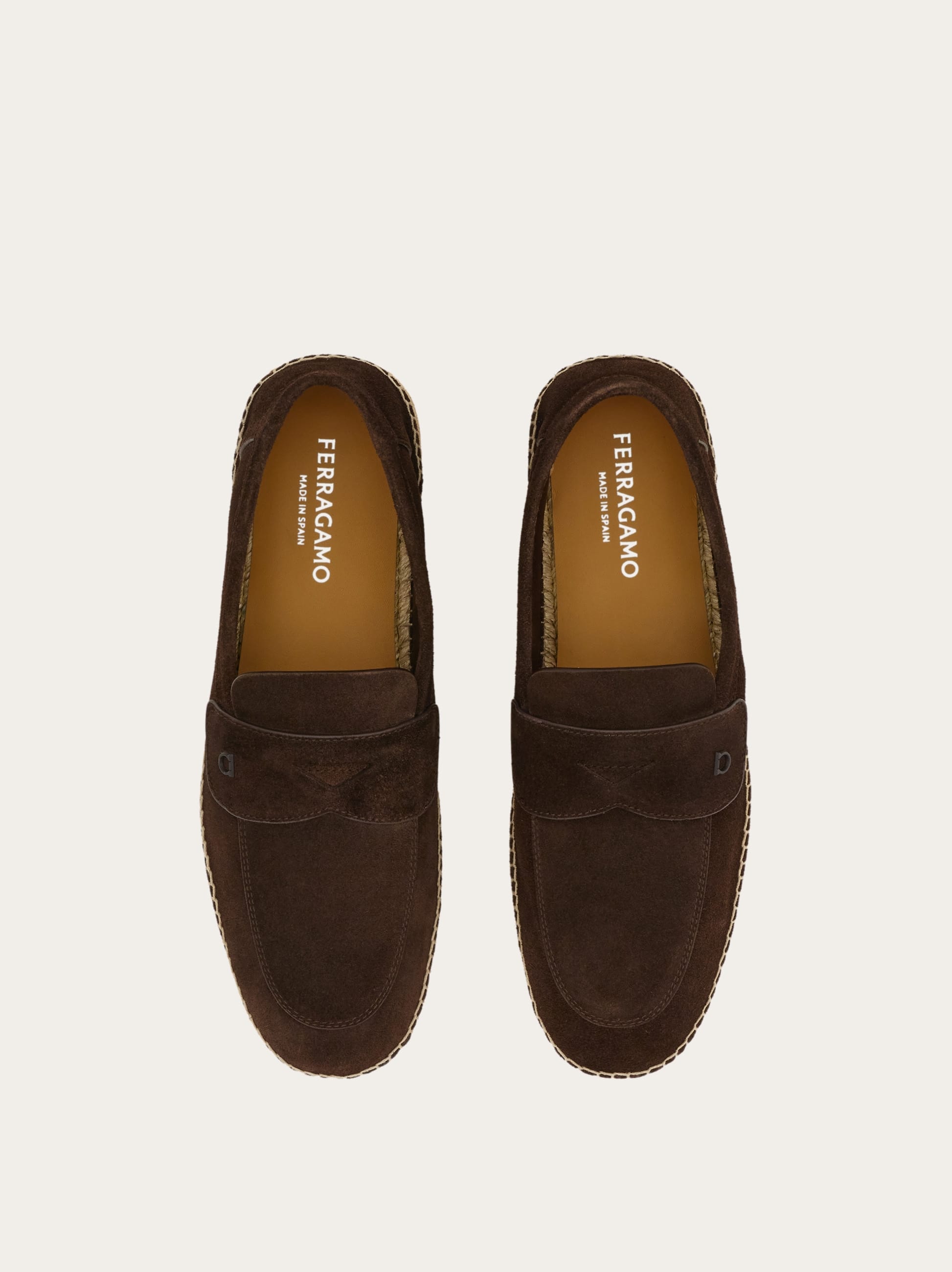  Ferragamo Herren Espadrille-loafer Braun Größe 40 