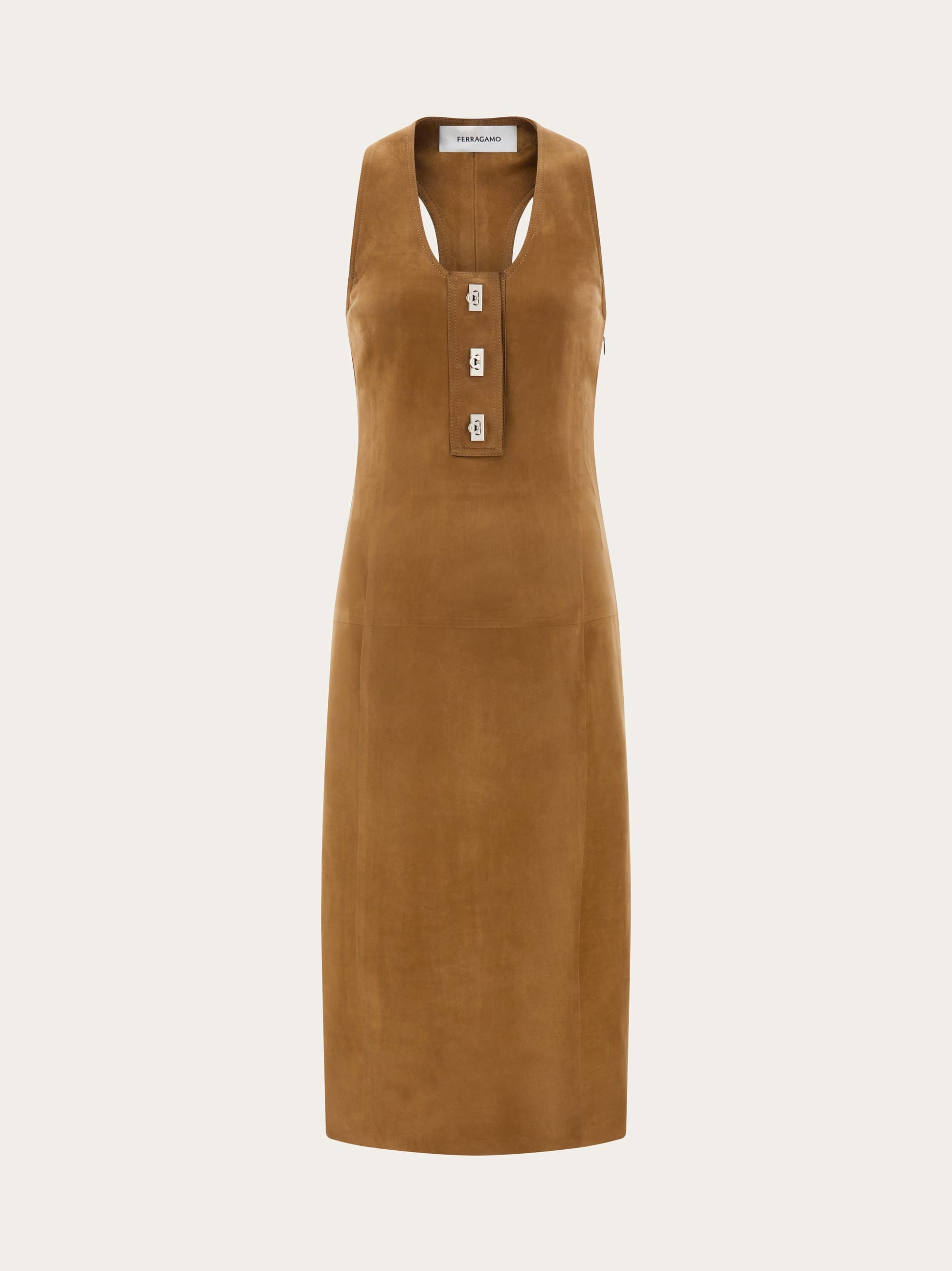 Ferragamo Donna Abito smanicato Beige