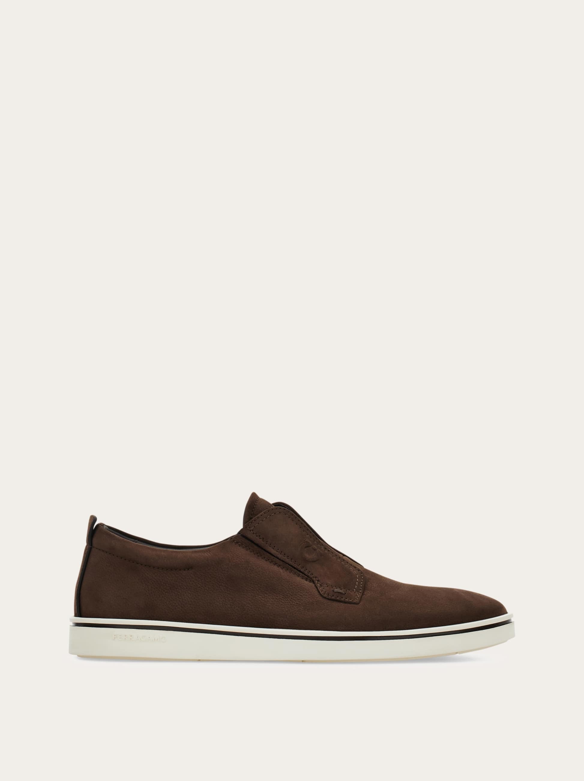 Ferragamo Men Slip on sneaker Brown Size 7