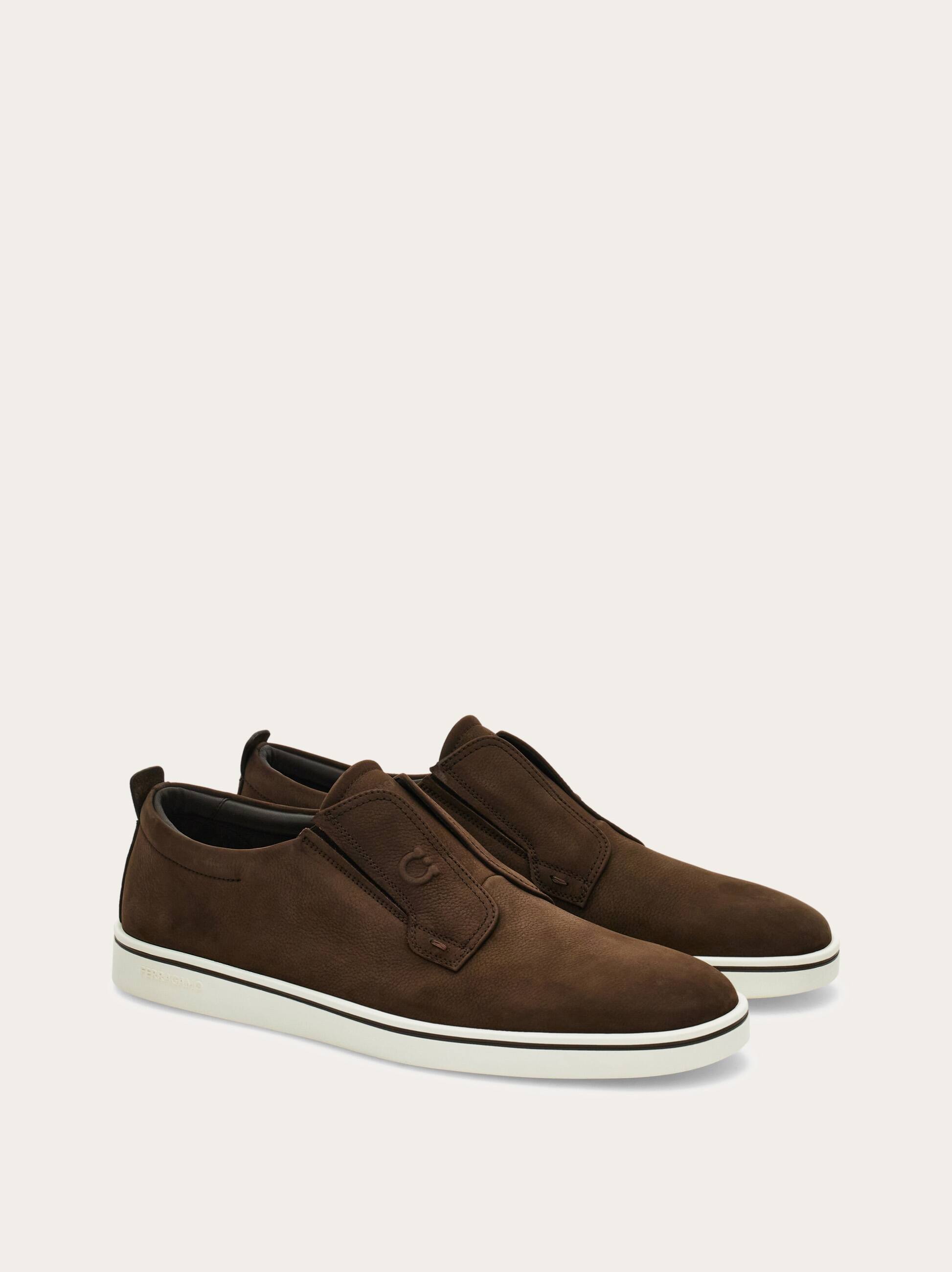  Ferragamo Herren Derby-slipper Braun Größe 39 