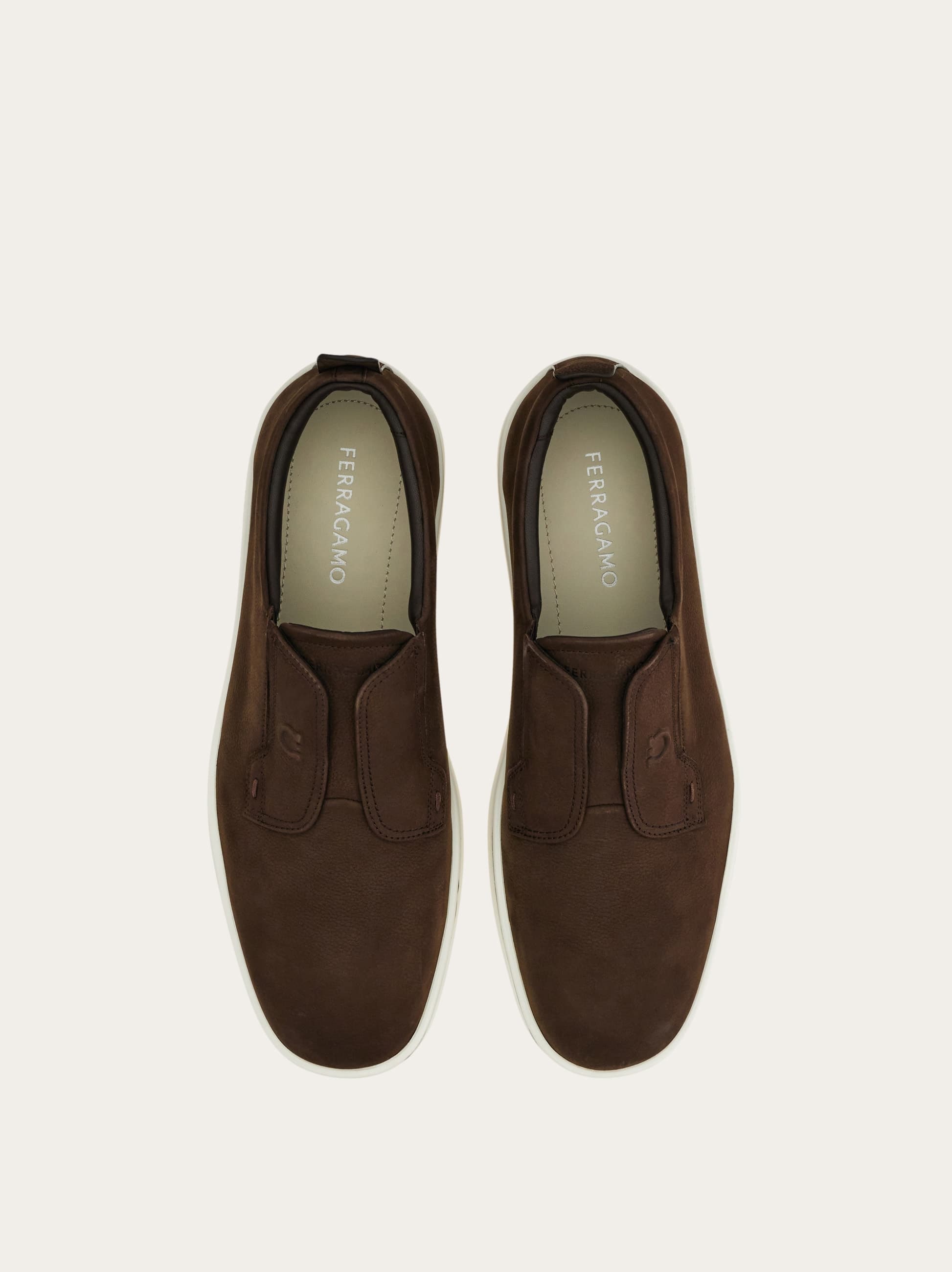  Ferragamo Herren Derby-slipper Braun Größe 39 