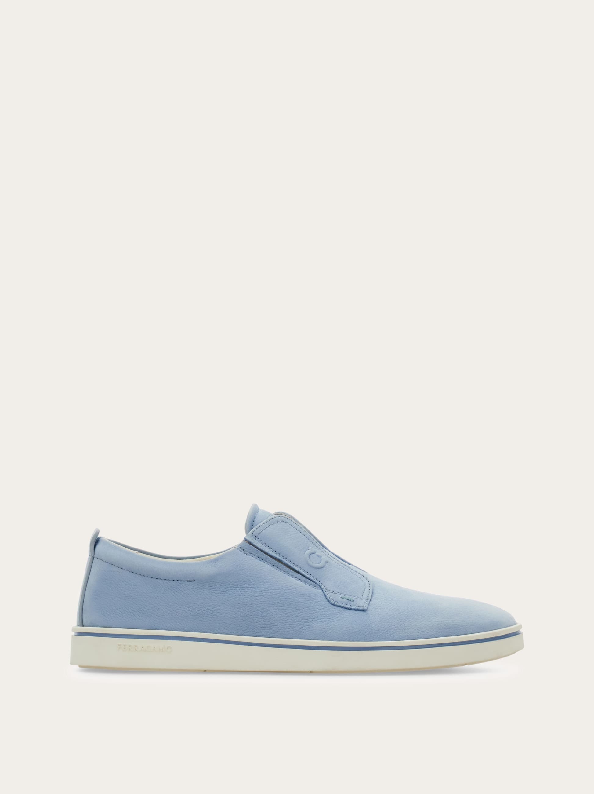 Ferragamo Uomo Derby slip on Blu Taglia 40