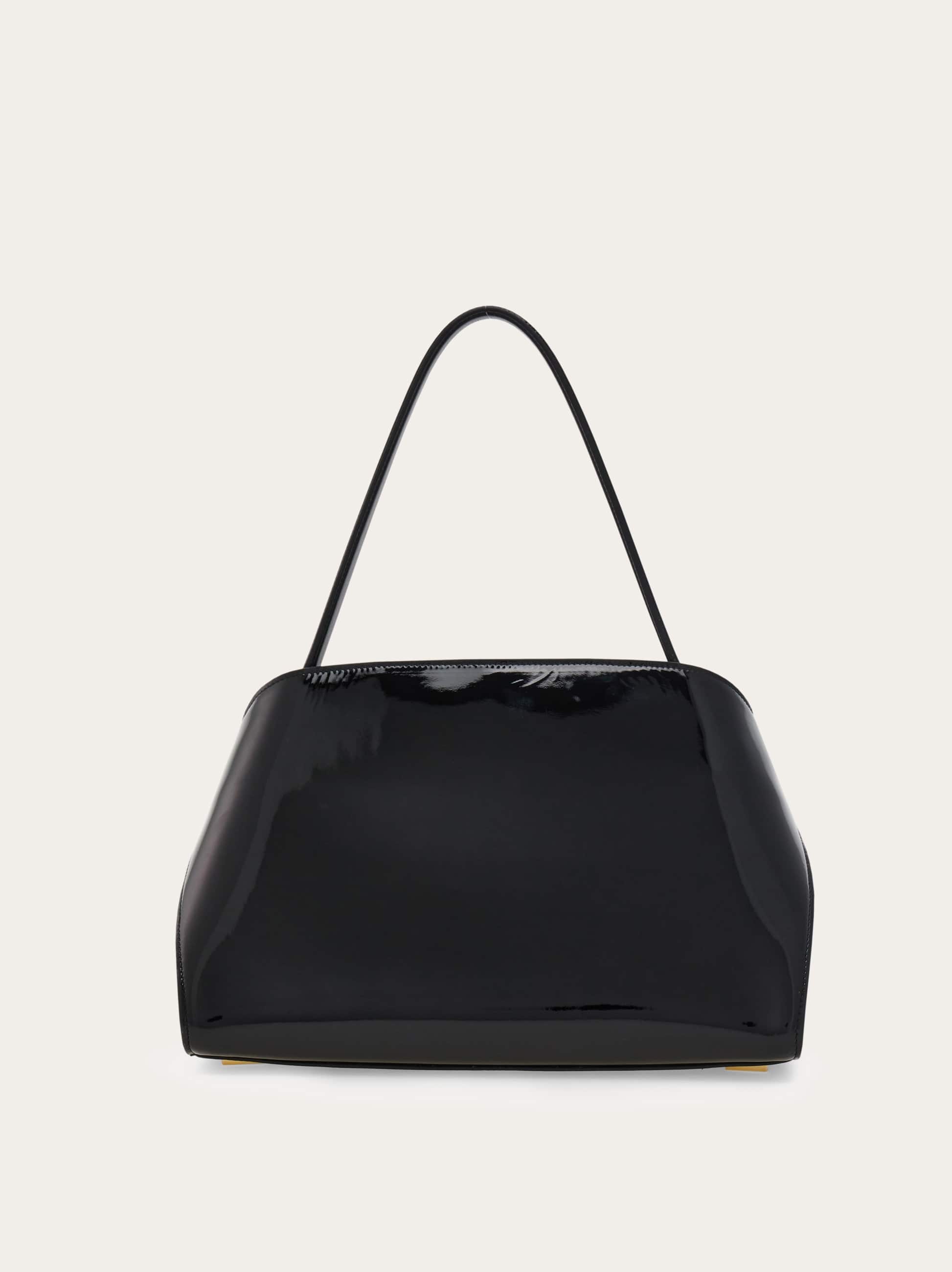  Ferragamo Damen Hug Soft Schultertasche (m) Schwarz 