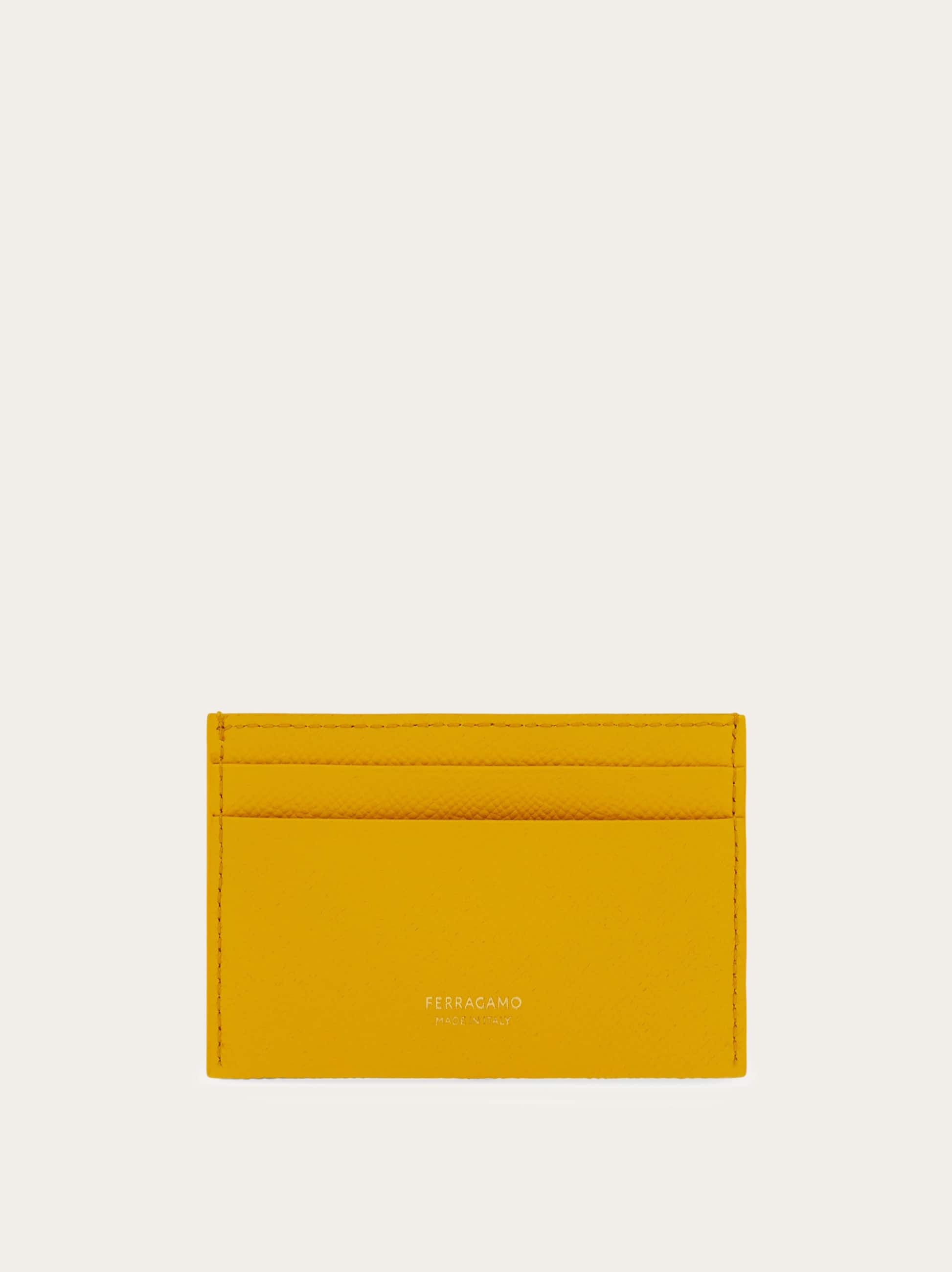  Ferragamo Damen Gancini Kreditkartenetui Gelb 