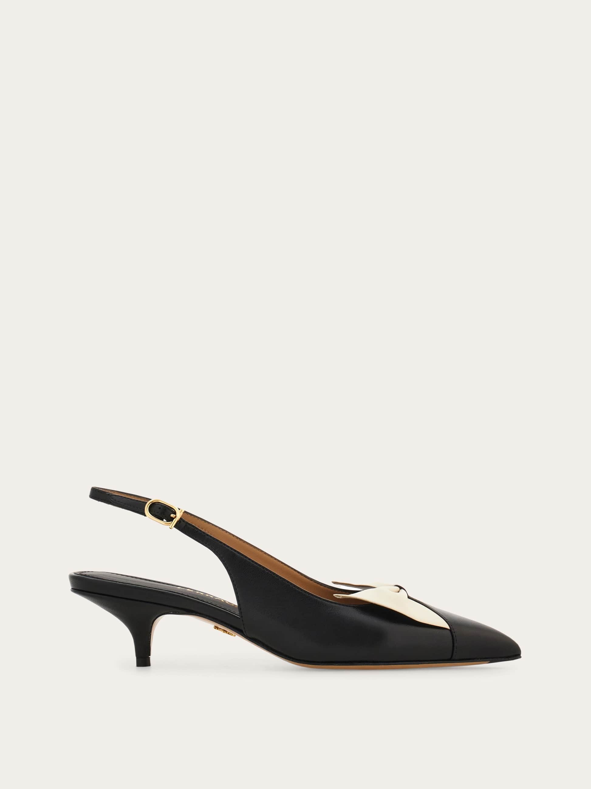Ferragamo Women Soft bow slingback Black Size 5