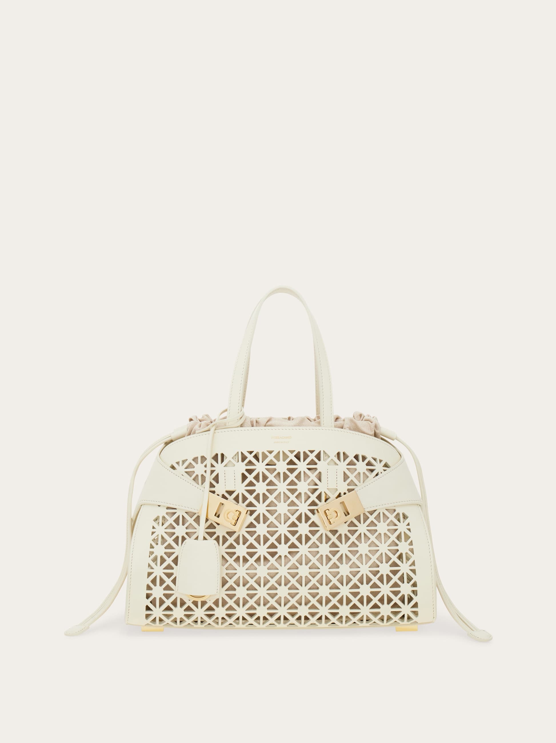 Ferragamo Donna Borsa a mano Hug (M) Bianco