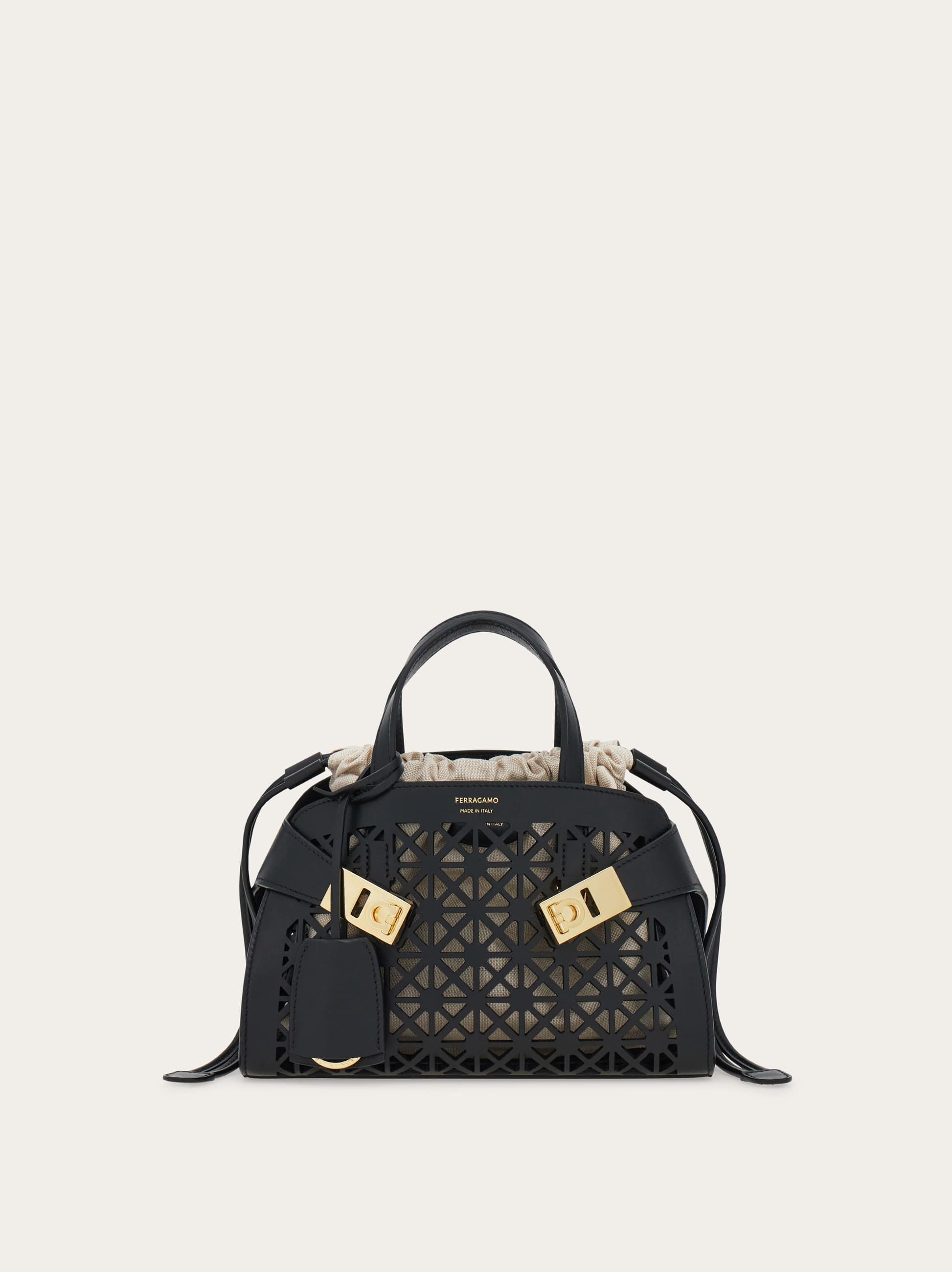 Ferragamo Donna Borsa a mano Hug (S) Nero