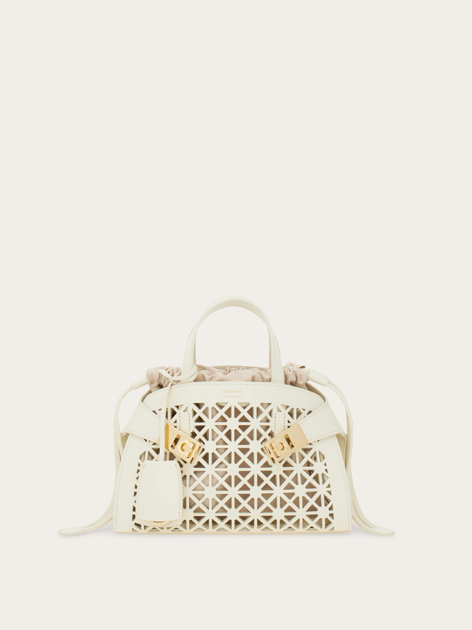 Ferragamo Donna Borsa a mano Hug (S) Bianco