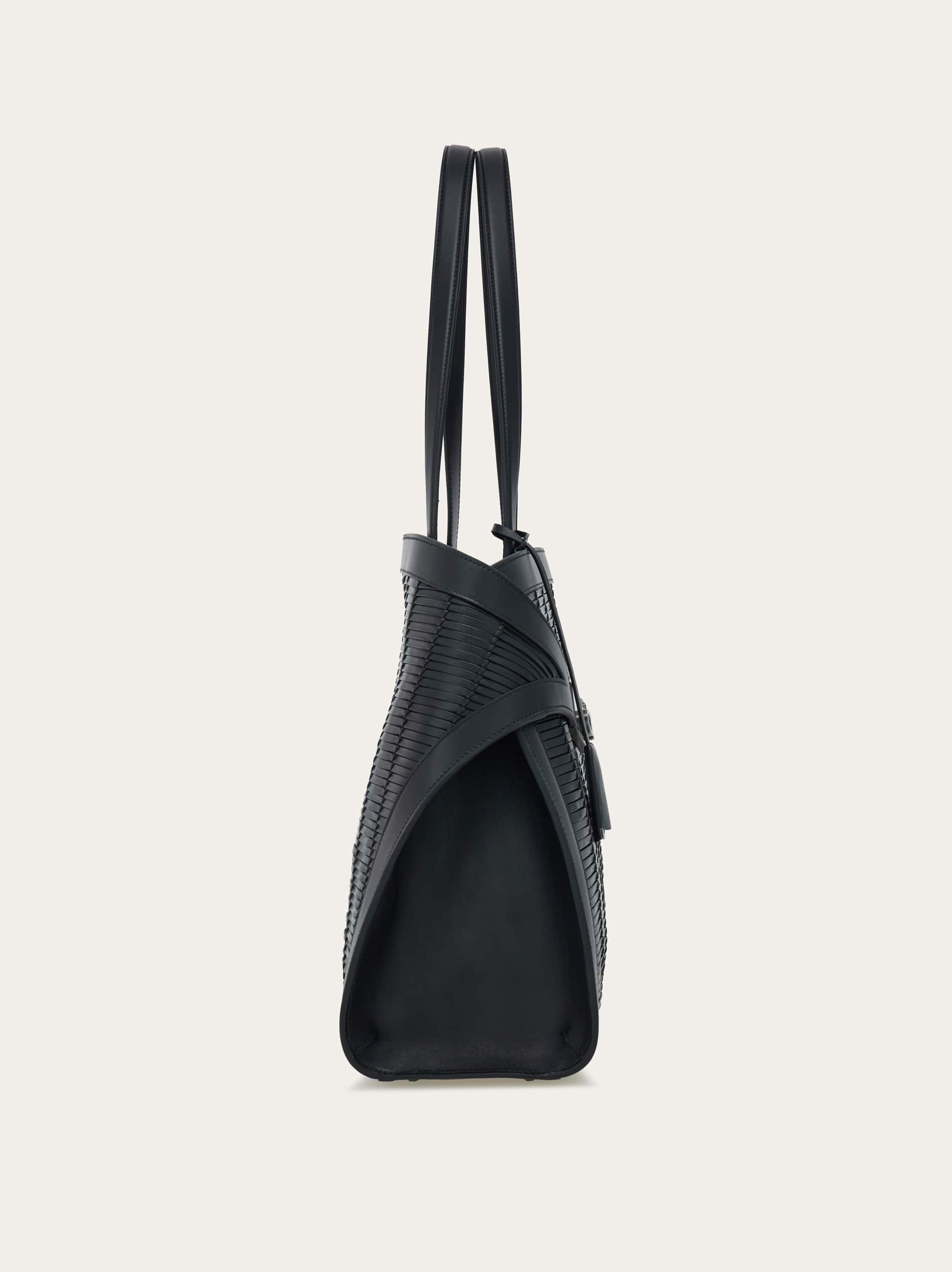  Ferragamo Herren Hug Schultertasche Schwarz 