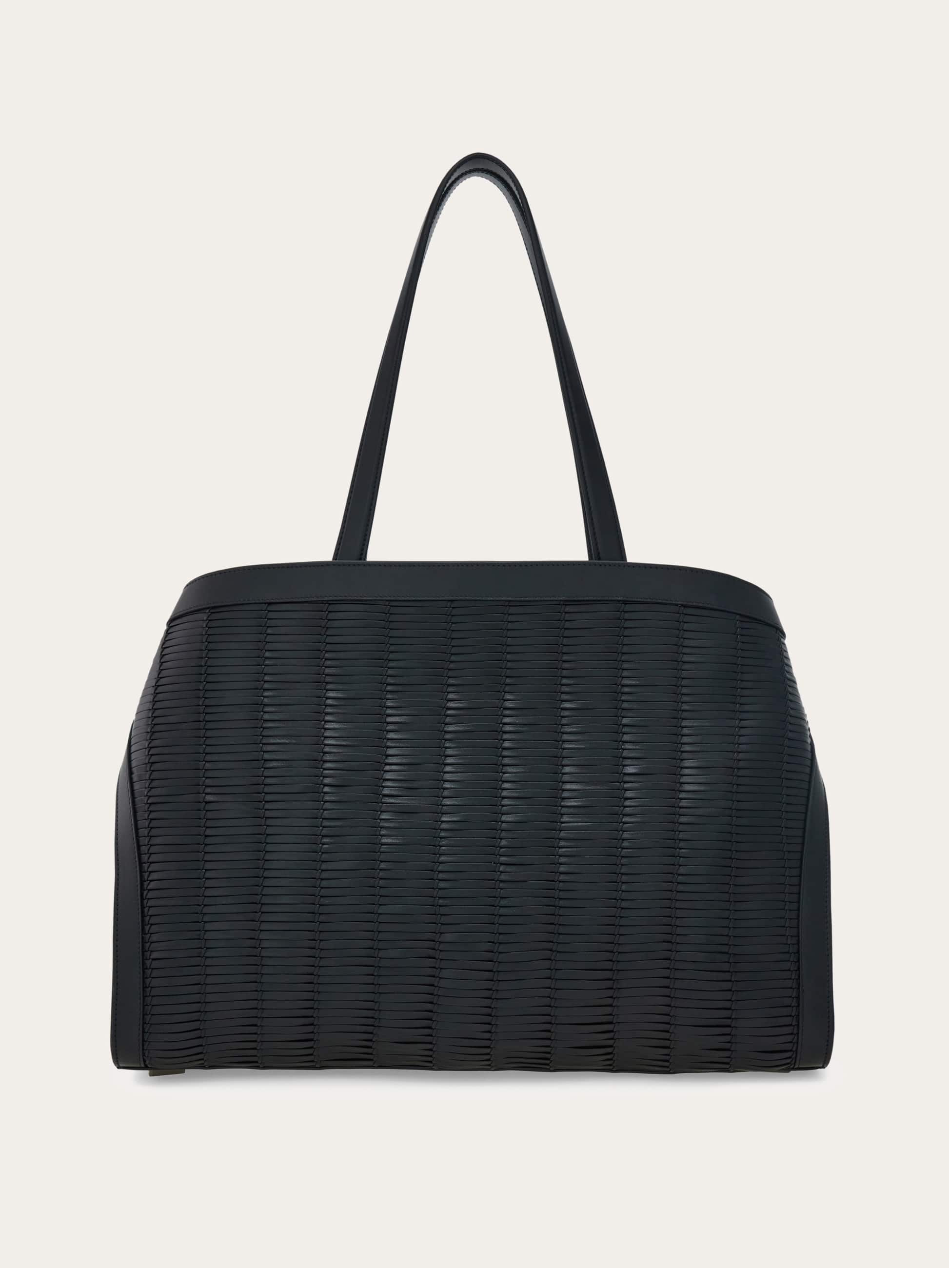  Ferragamo Herren Hug Schultertasche Schwarz 