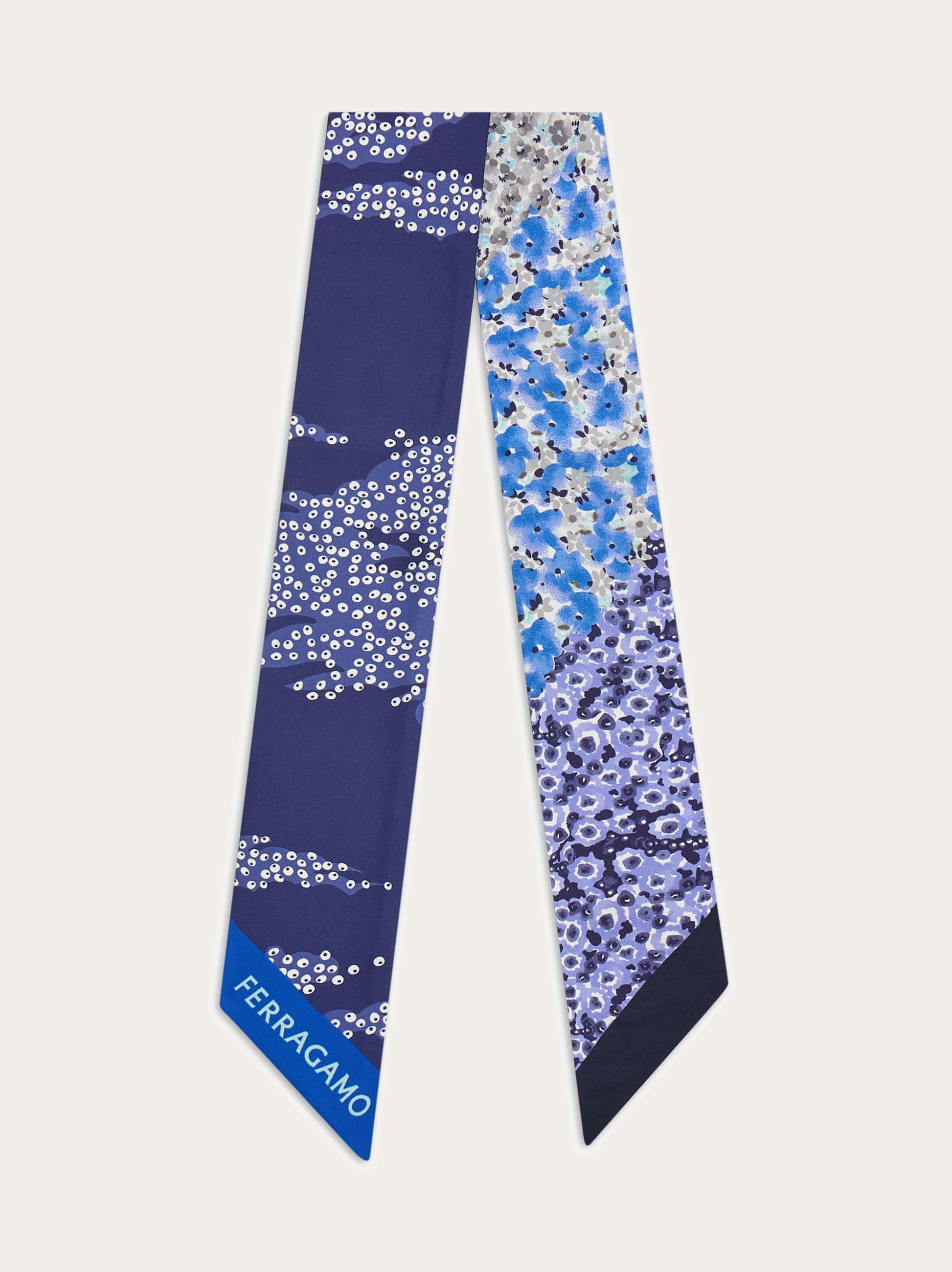 Ferragamo Donna Bandeau stampa Palazzo Blu