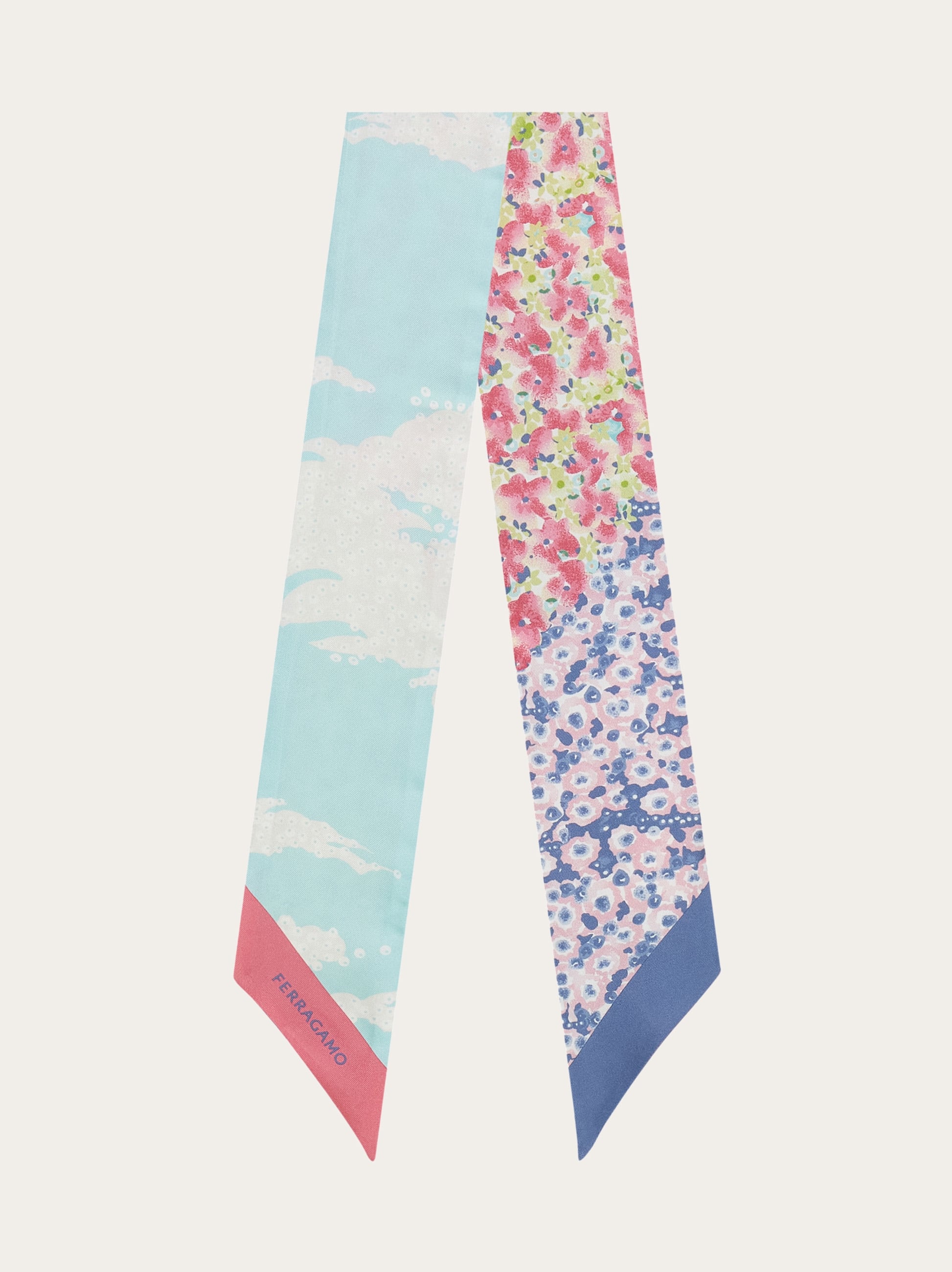 Ferragamo Donna Bandeau stampa Palazzo Spini Feroni Multicolore