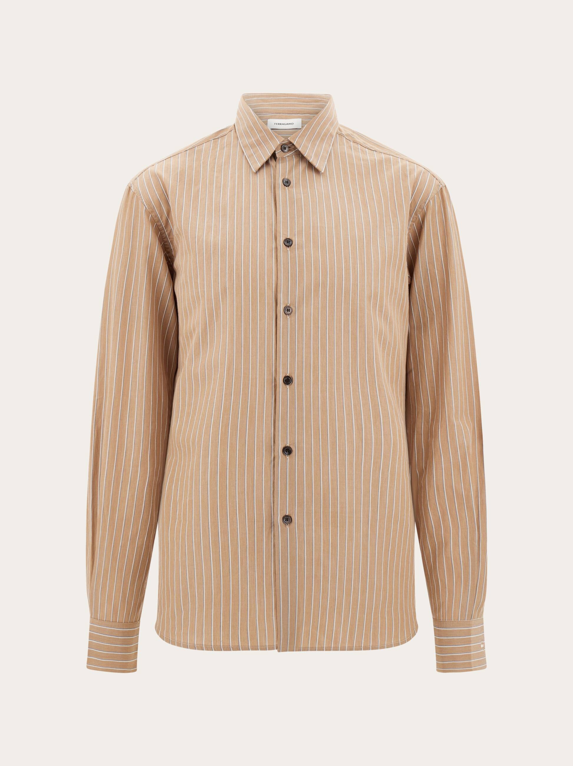 Ferragamo Men Long sleeve shirt Brown
