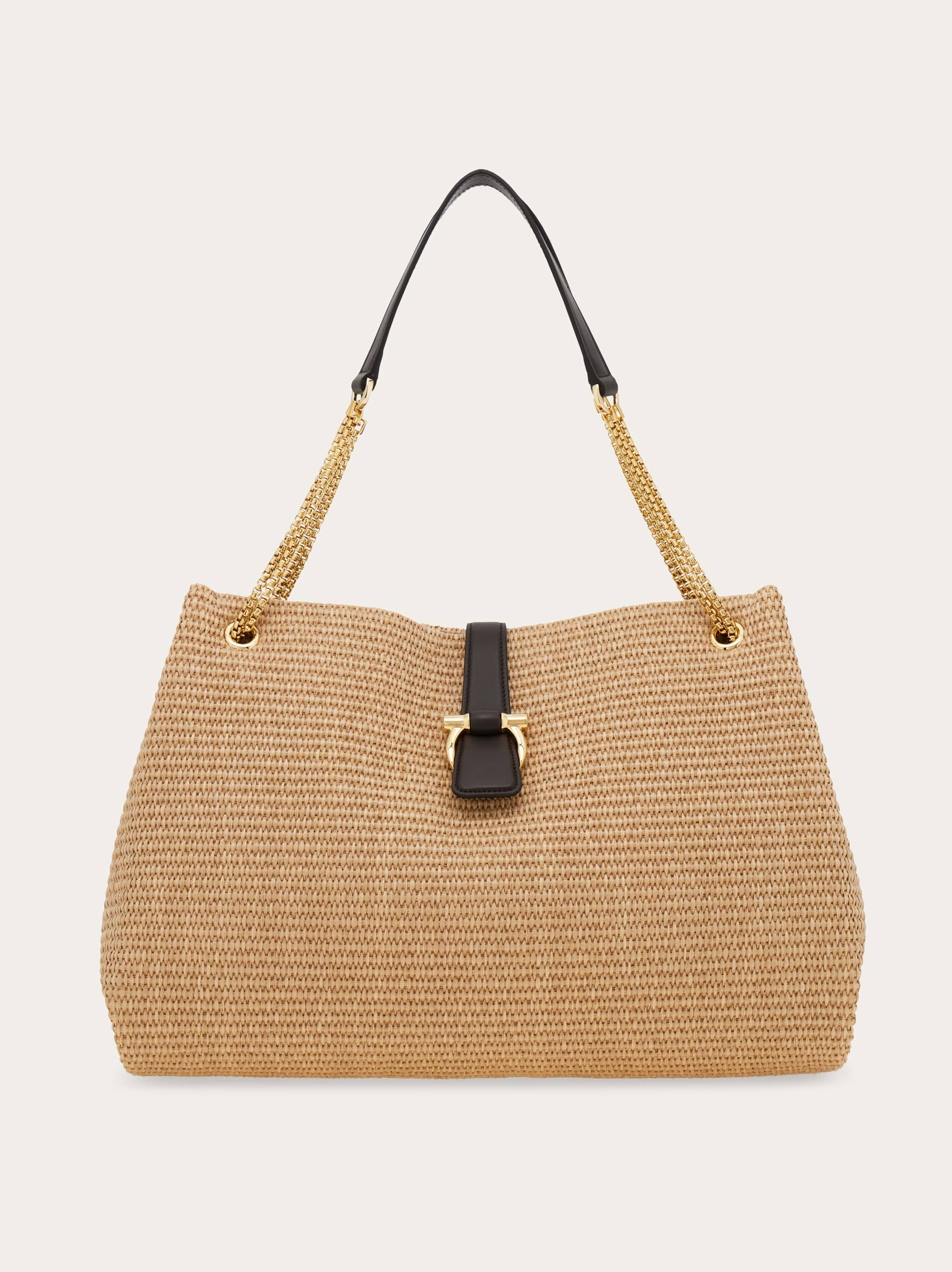 Ferragamo Women's Brown Mia Tote Bag (L)