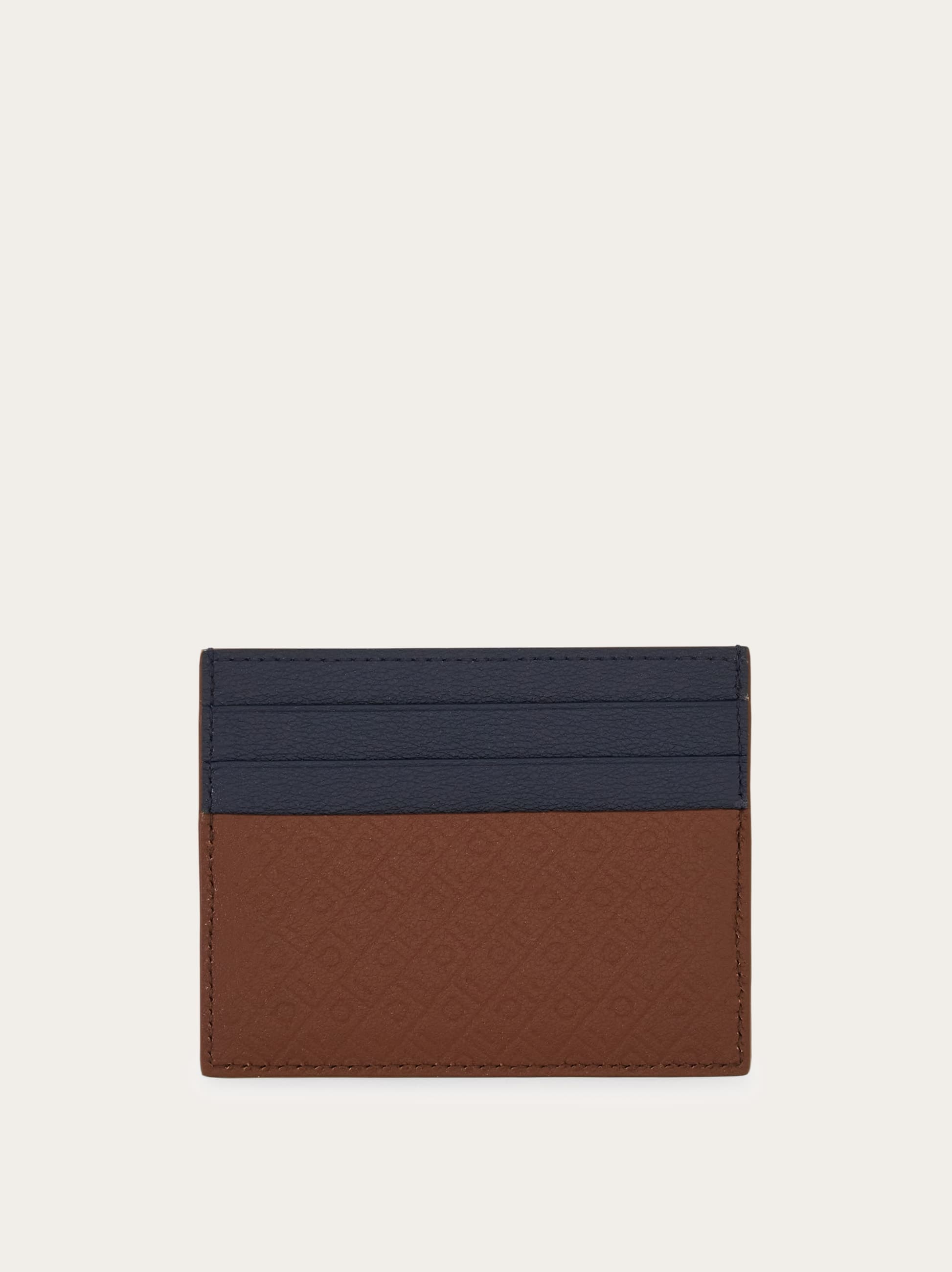  Ferragamo Herren Ferragamo Monogram Kreditkartenetui Braun 